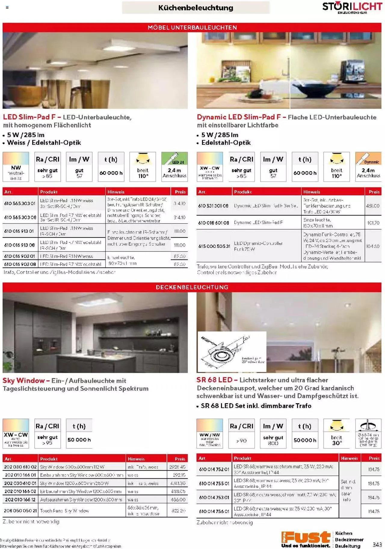Fust Küchen- und Badezimmerprospekt von 4. März bis 31. Dezember 2024 - Prospekt seite  343
