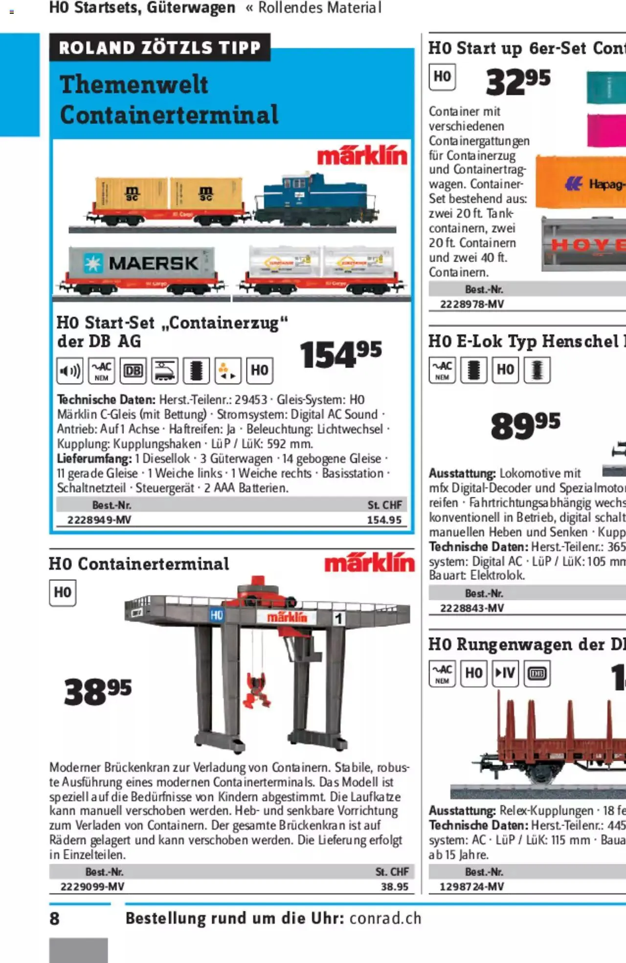 Conrad - Modellbahn Katalog 2022/23 von 5. September bis 31. Dezember 2023 - Prospekt seite  19