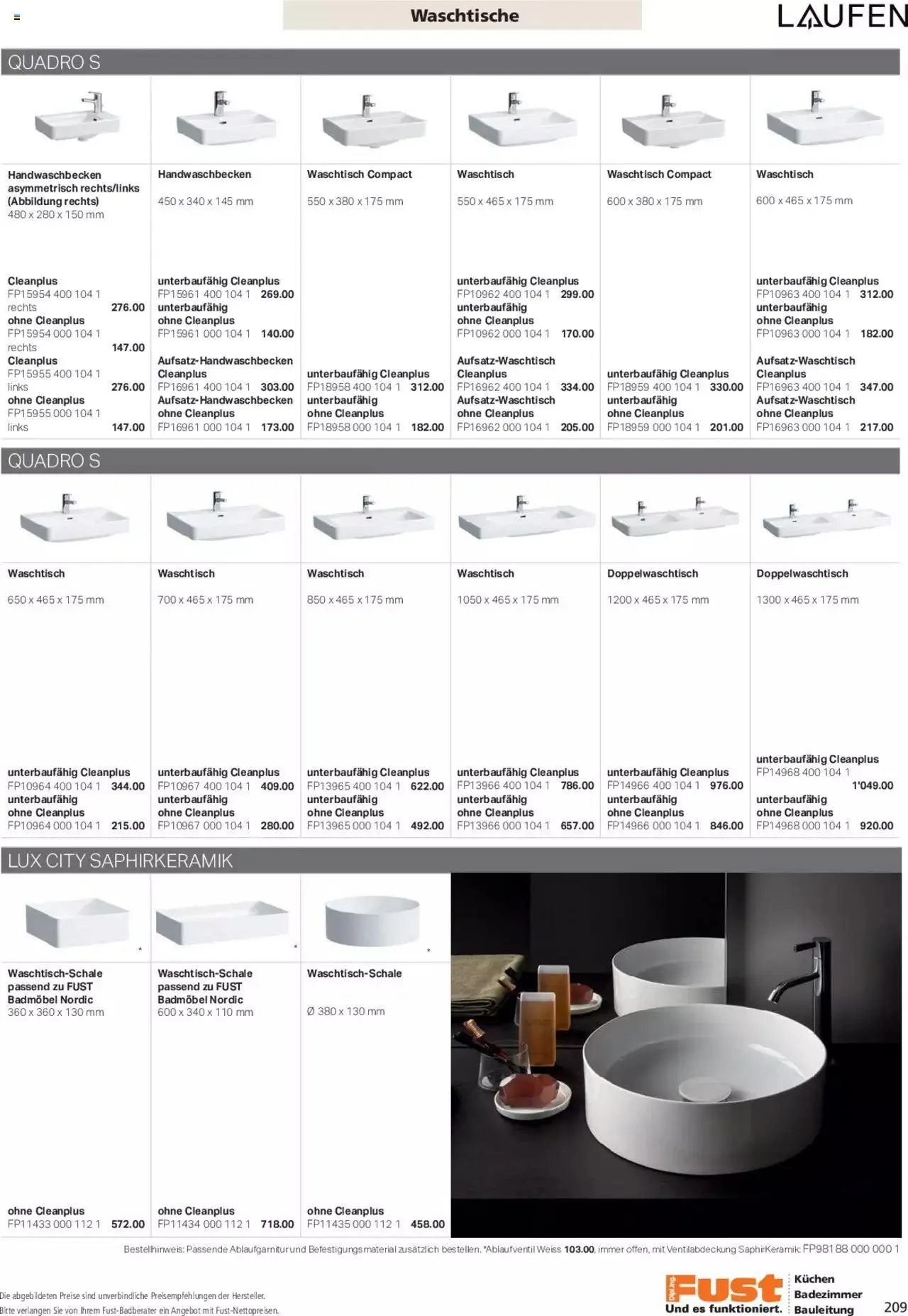 Fust Aktionen Badezimmermagazin von 17. April bis 31. Dezember 2024 - Prospekt seite  209