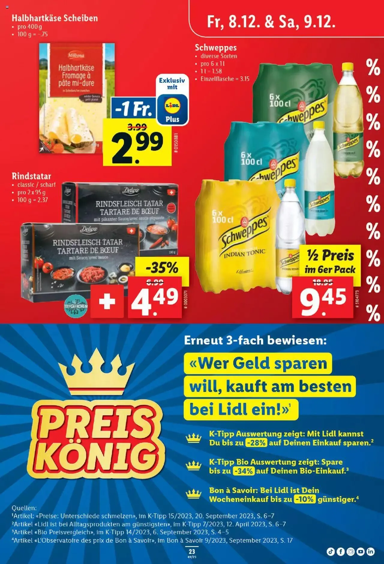 Lidl Aktionen von 7. Dezember bis 13. Dezember 2023 - Prospekt seite 23