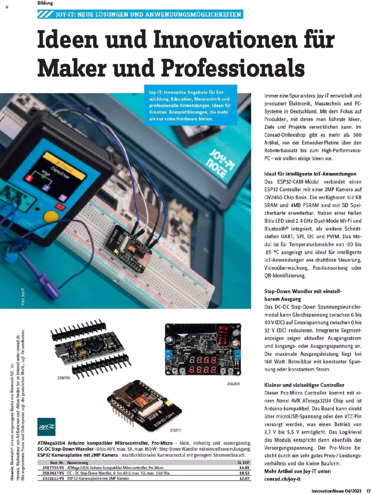 Conrad - Innovation News von 26. September bis 31. Dezember 2023 - Prospekt seite  17