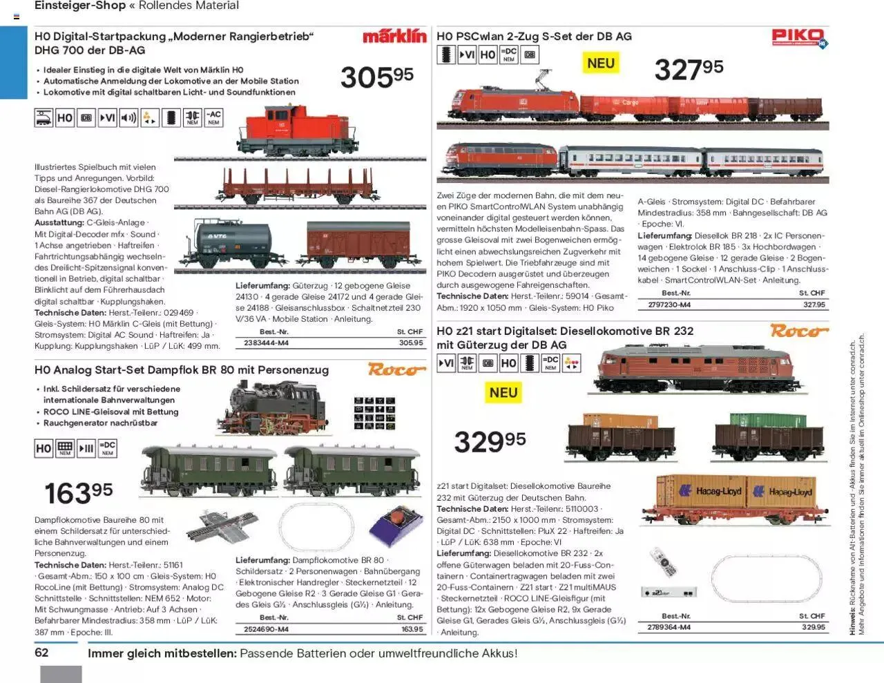 Conrad Modellbahn Katalog 2023/24 von 5. September bis 31. Dezember 2023 - Prospekt seite  64