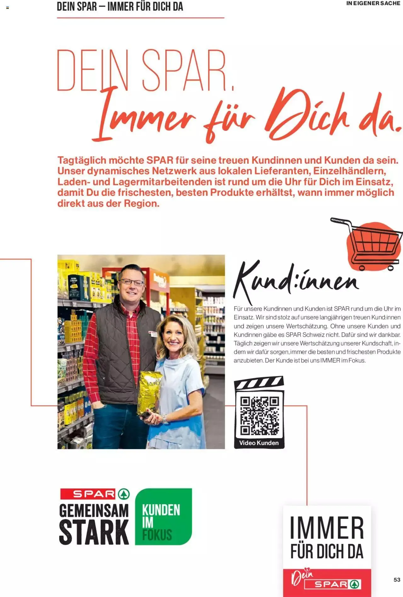 SPAR Kundenmagazin von 31. Mai bis 31. Dezember 2023 - Prospekt seite  53