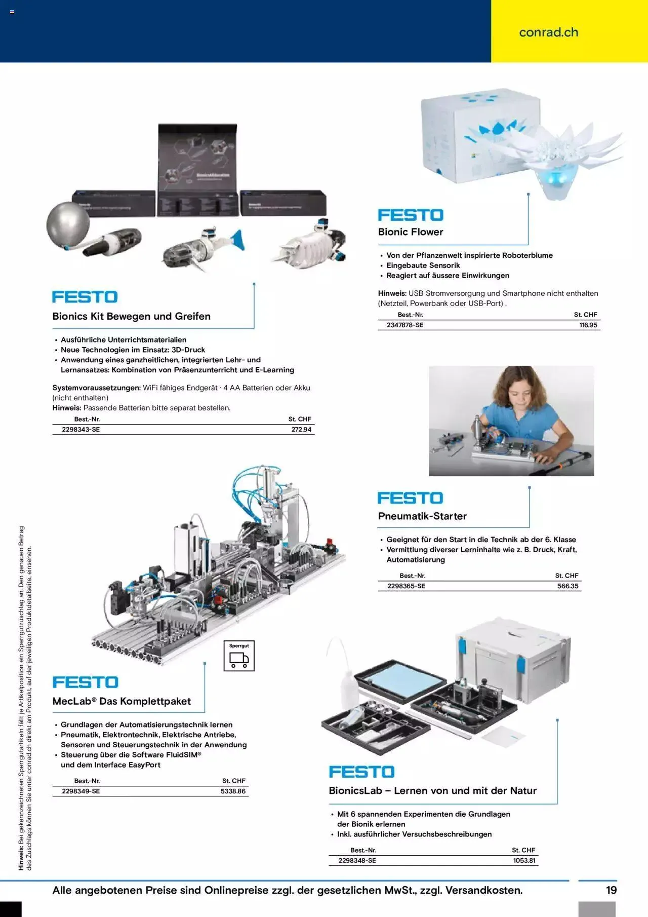 Conrad Automation und Robotik von 18. Juli bis 31. Dezember 2023 - Prospekt seite  19