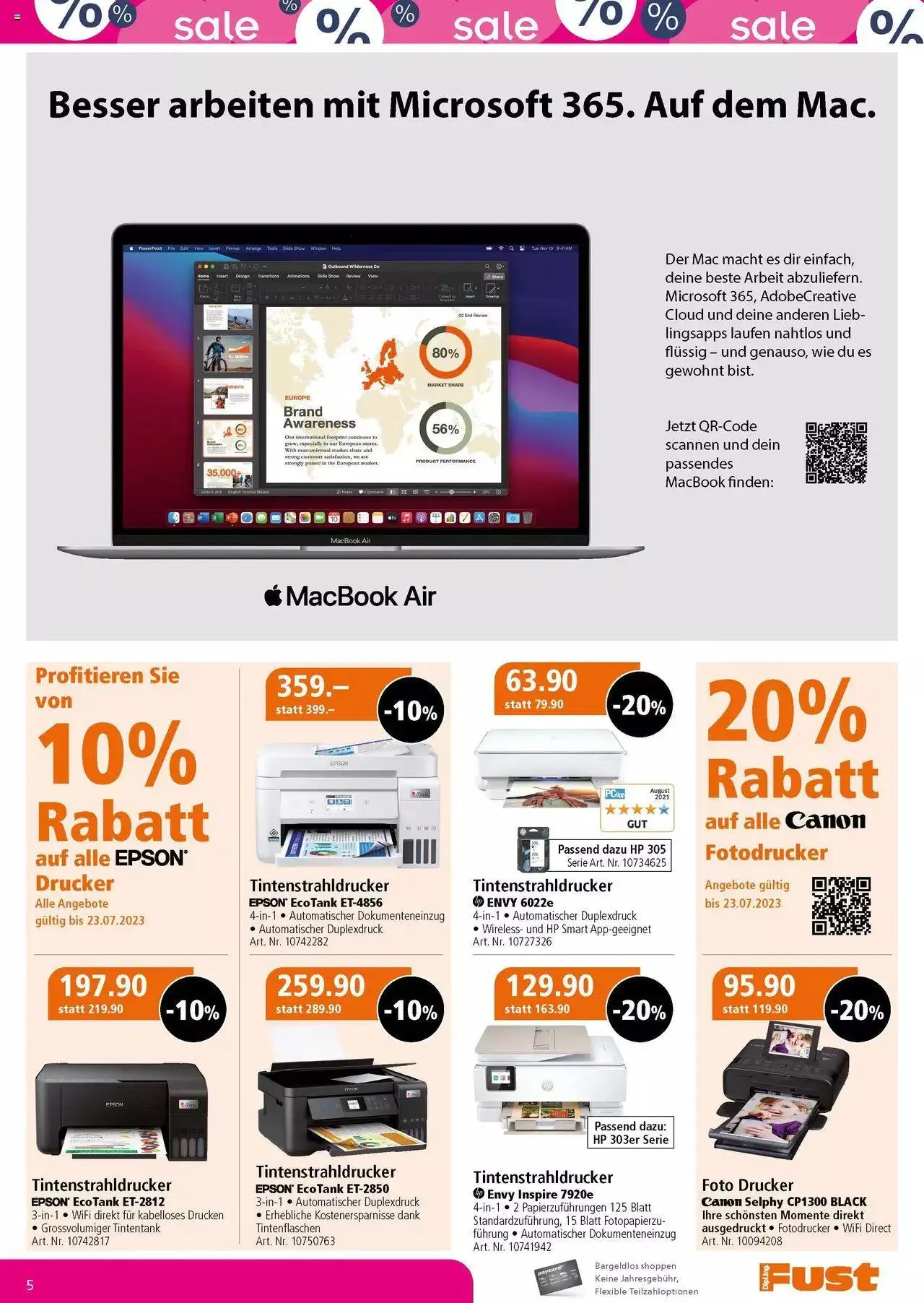 Fust Multimedia Post von 4. Juli bis 23. Juli 2023 - Prospekt seite  5