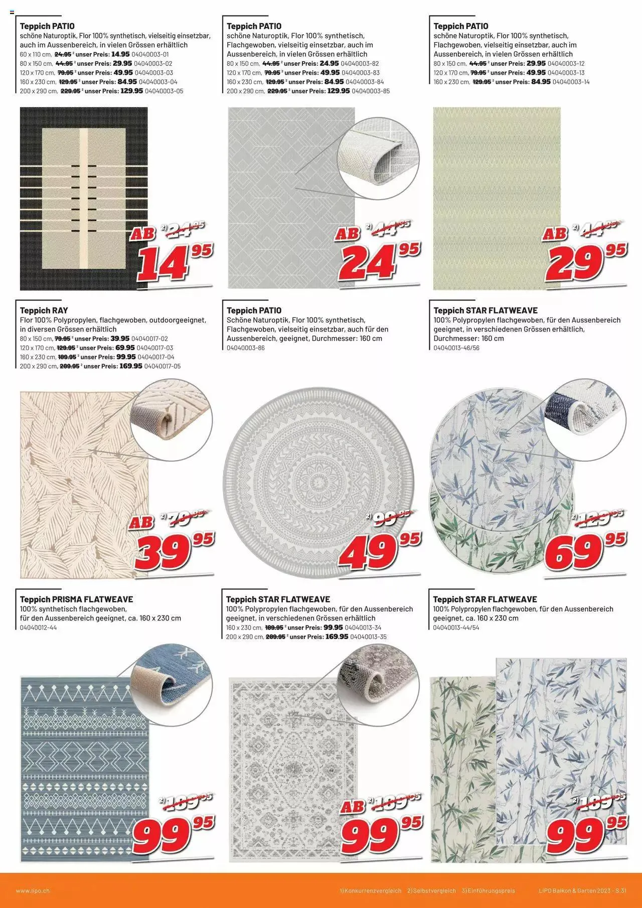 Lipo - Gartenkatalog 2023 von 23. Februar bis 30. September 2023 - Prospekt seite  31
