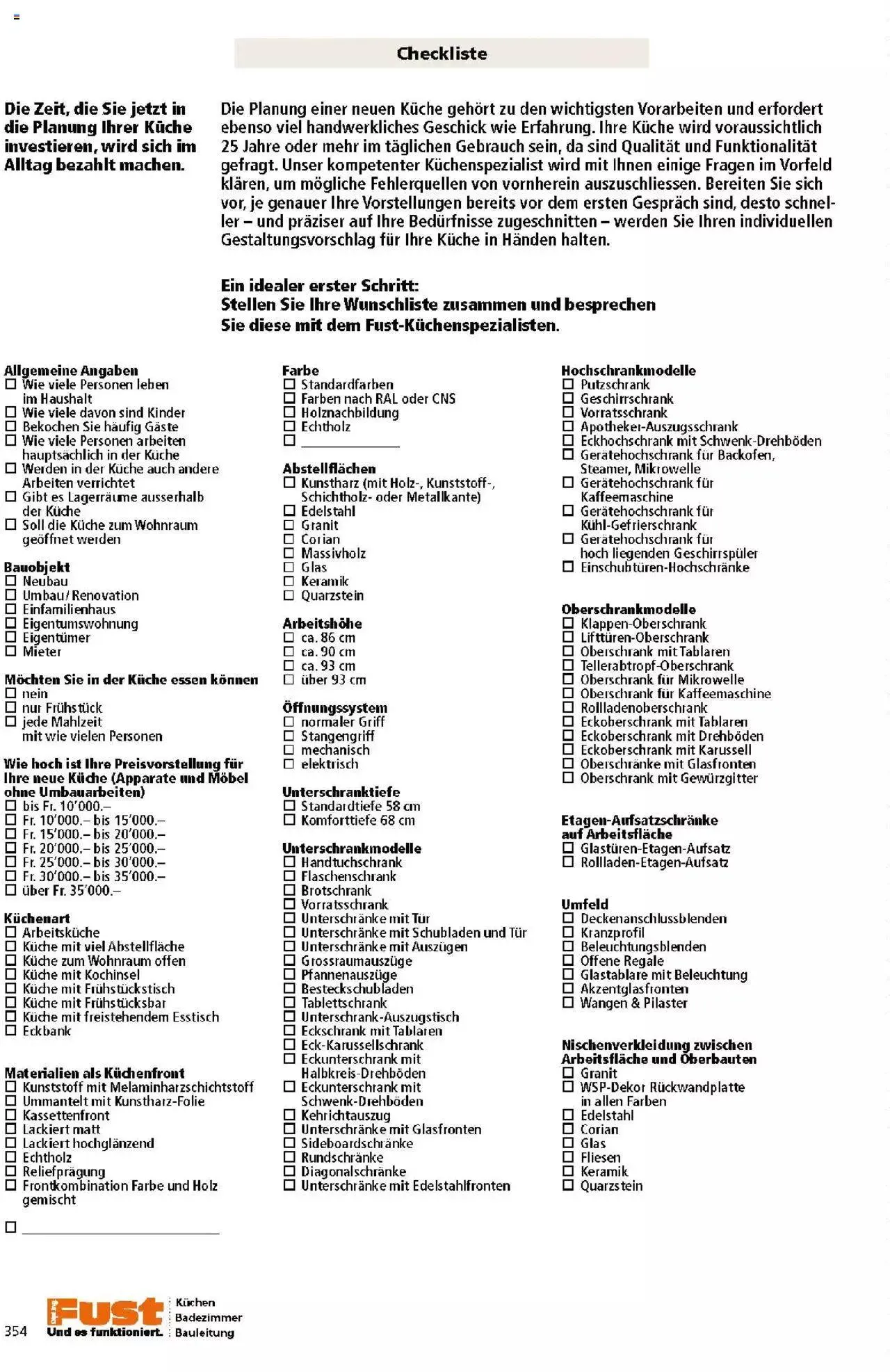 Fust Küchen- und Badezimmerprospekt von 4. März bis 31. Dezember 2024 - Prospekt seite 354