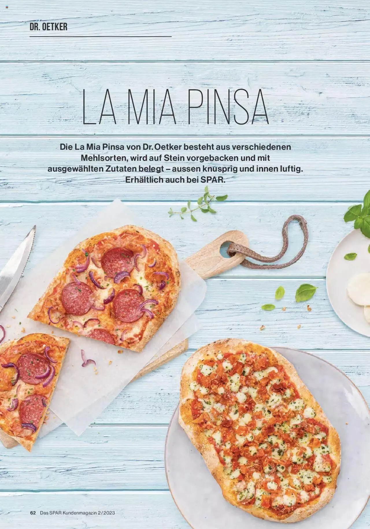 SPAR Kundenmagazin von 31. Mai bis 31. Dezember 2023 - Prospekt seite 62