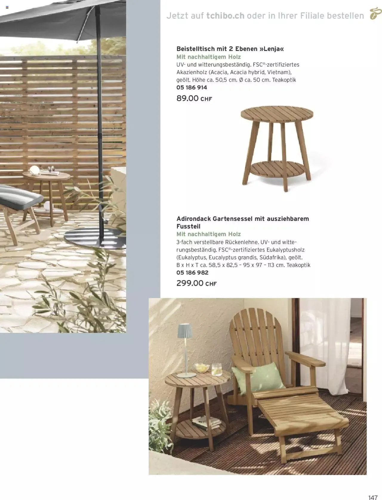 Tchibo Aktionen von 22. April bis 31. Dezember 2024 - Prospekt seite 147