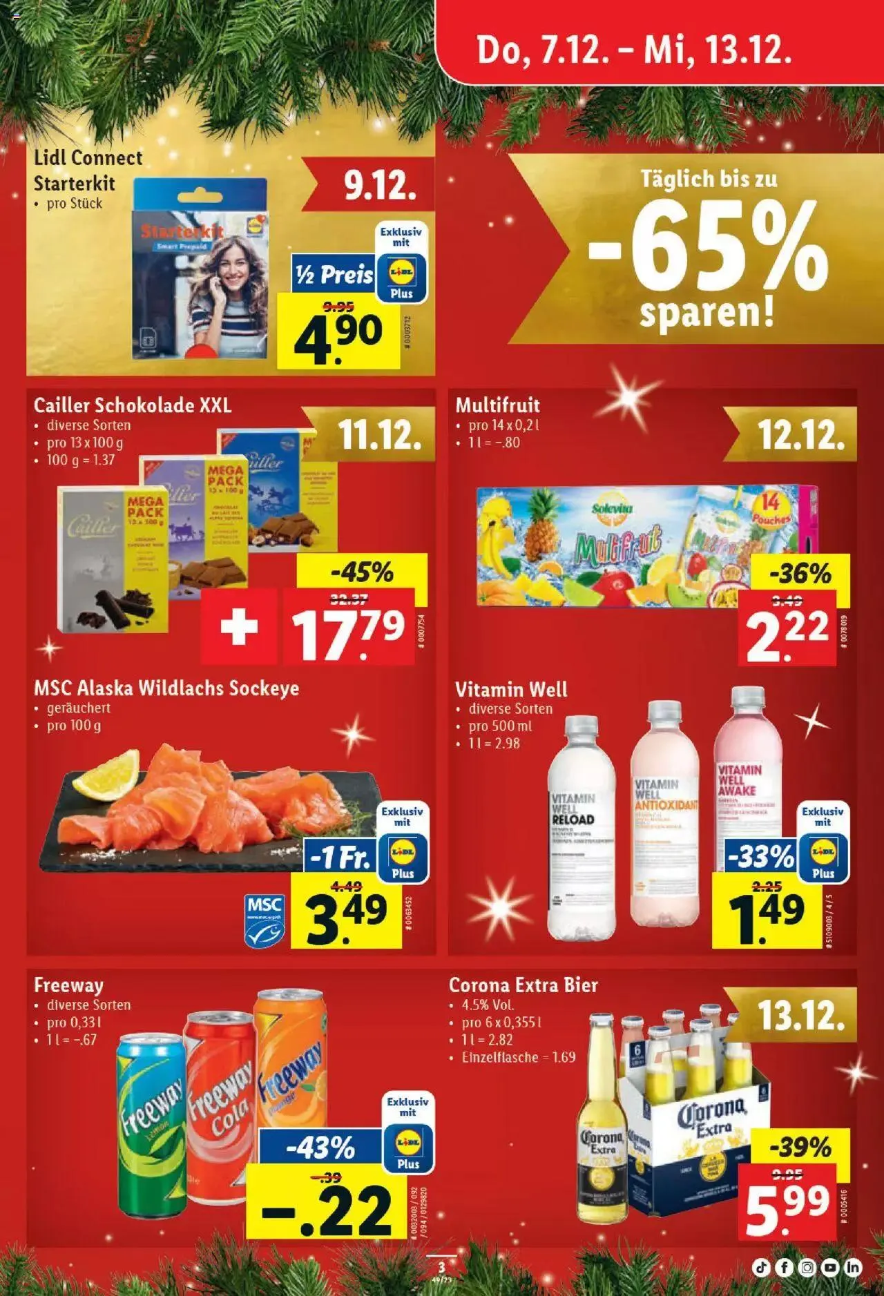 Lidl Aktionen von 7. Dezember bis 13. Dezember 2023 - Prospekt seite  3
