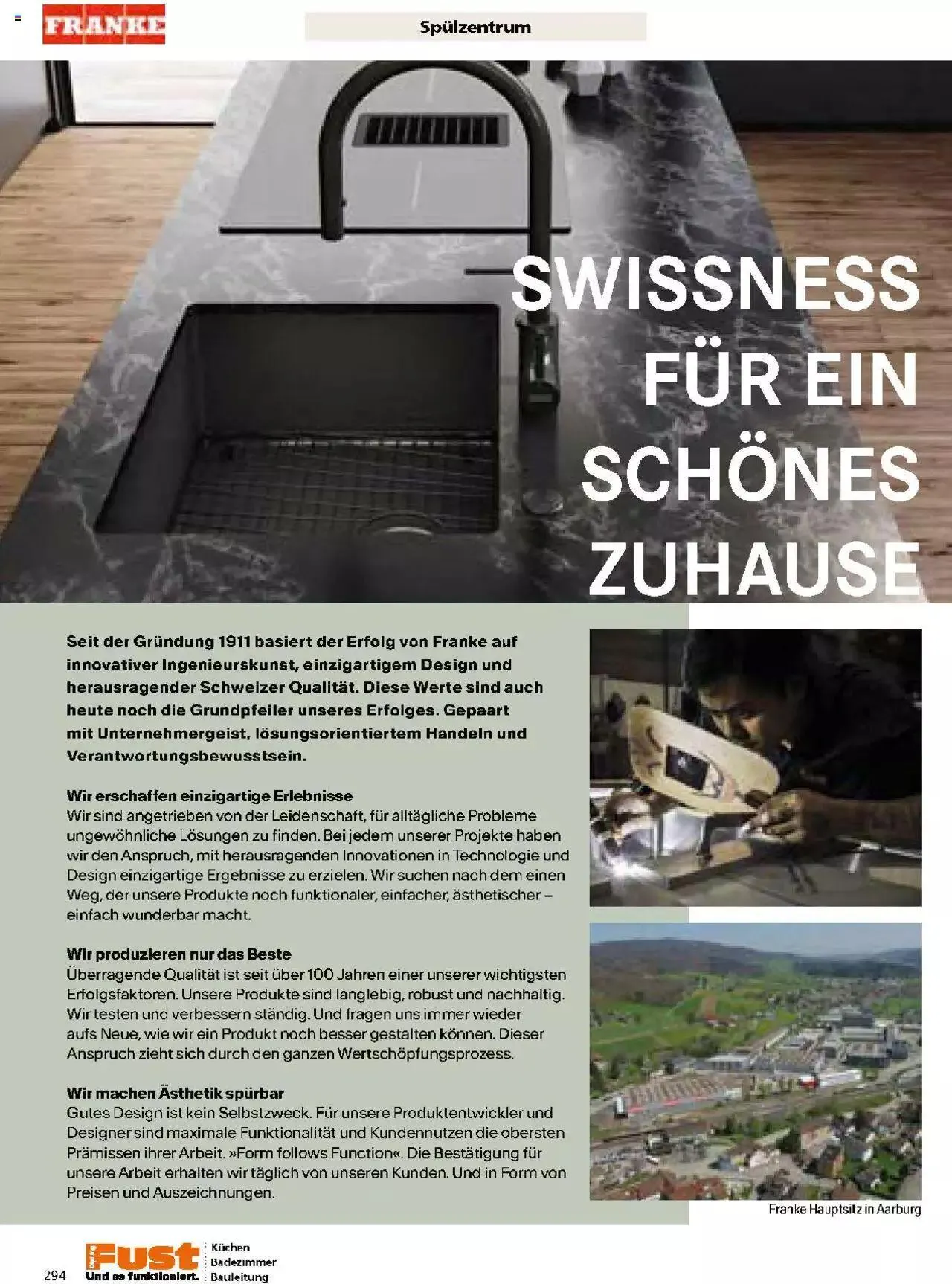 Fust Küchen- und Badezimmerprospekt von 4. März bis 31. Dezember 2024 - Prospekt seite 294