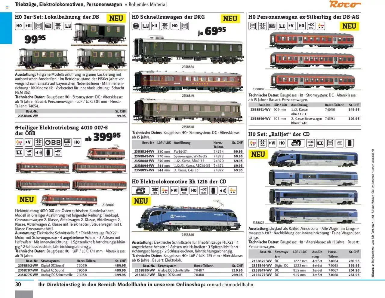 Conrad - Modellbahn 2021/22 von 1. Januar bis 31. Dezember 2023 - Prospekt seite  32