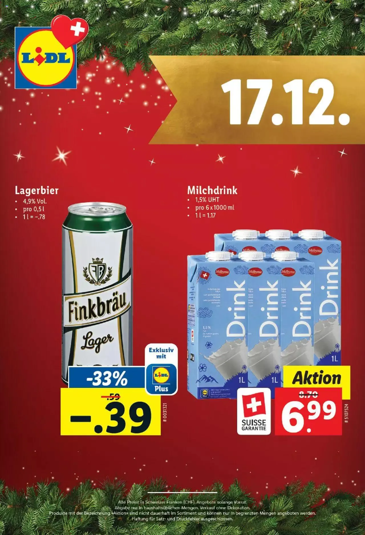 Lidl Aktionen Magische Weihnachtszeit von 1. Dezember bis 24. Dezember 2023 - Prospekt seite 17