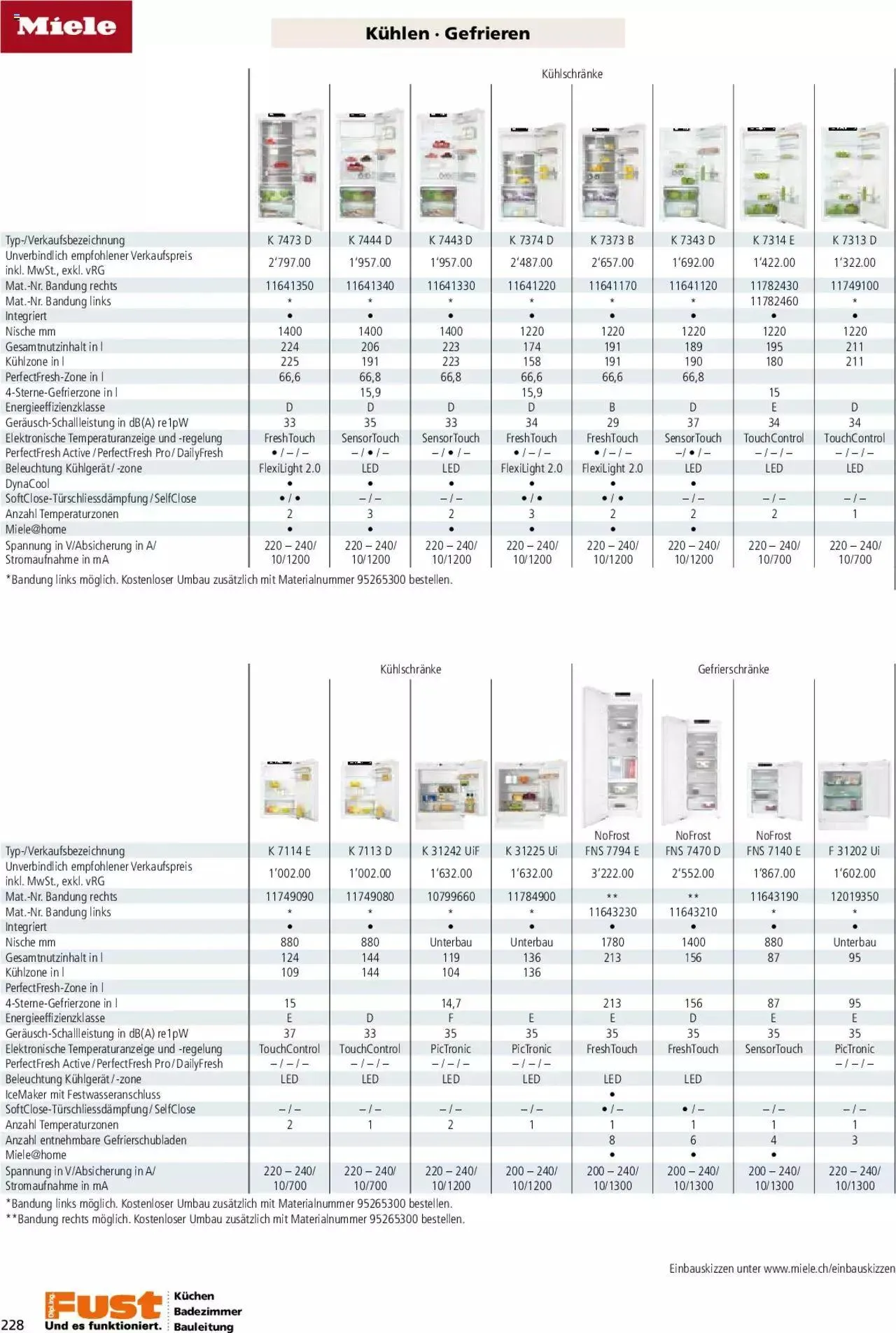 Fust - Küchenmagazin - Riesenauswahl von 22. Februar bis 31. Dezember 2023 - Prospekt seite 228