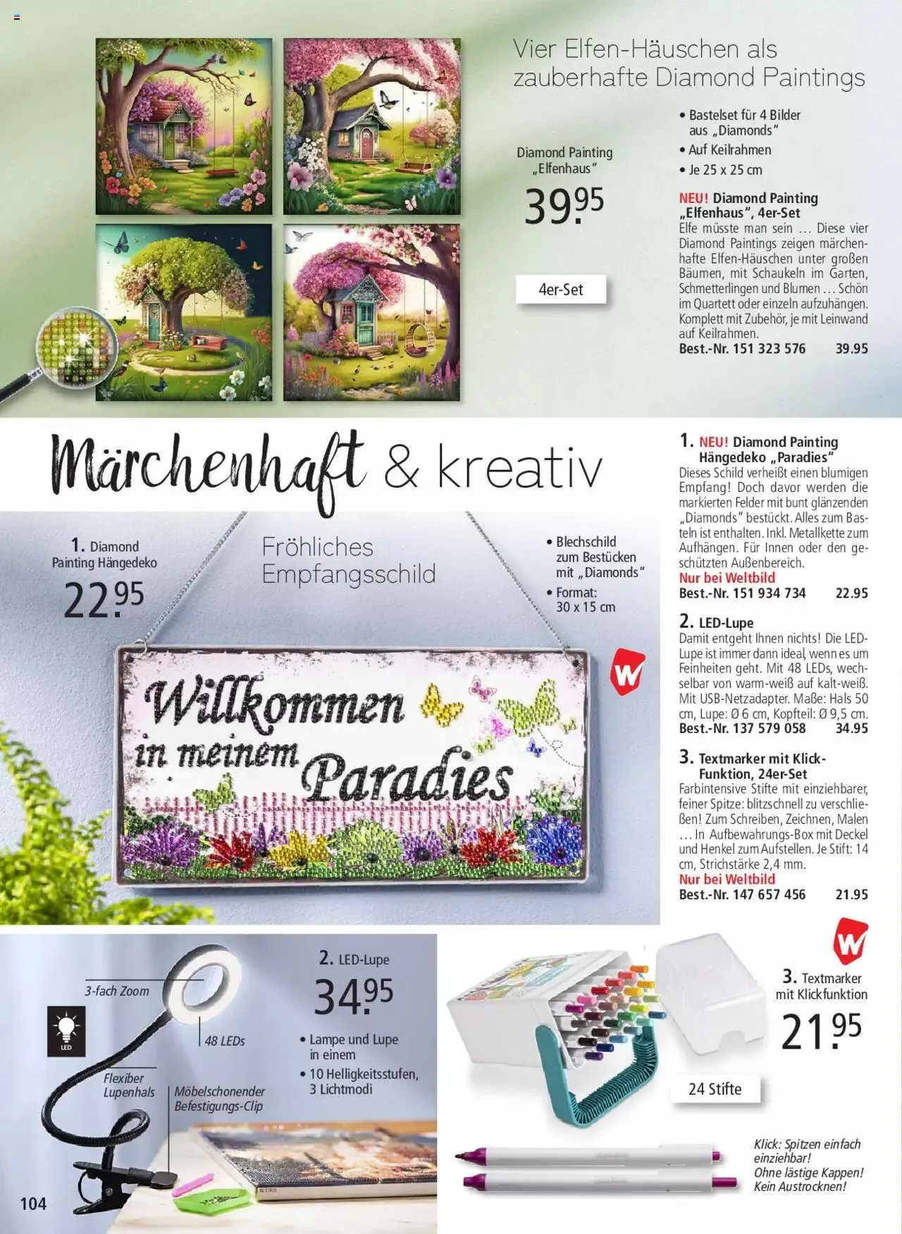 Weltbild Aktionen von 19. April bis 31. Dezember 2024 - Prospekt seite  104