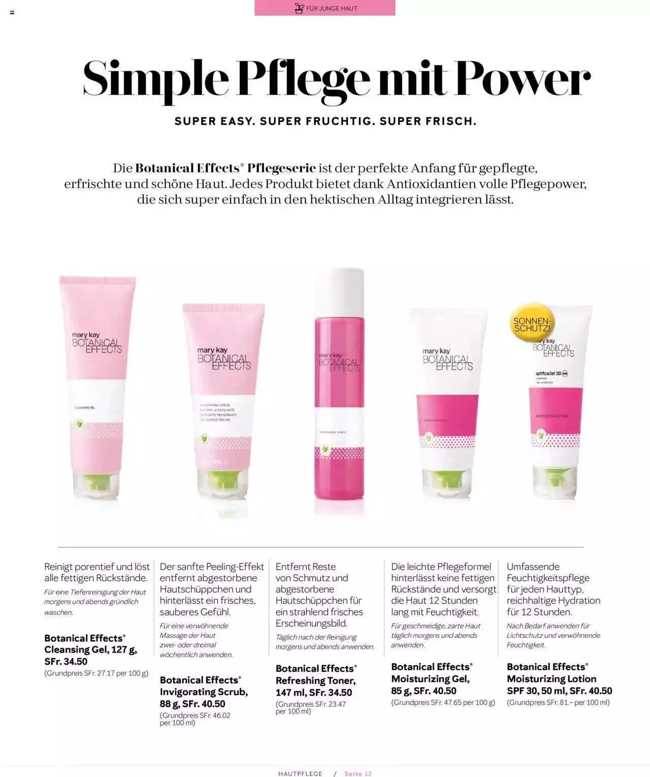 Mary Kay - Hautpflege von 1. April bis 31. Dezember 2023 - Prospekt seite 12