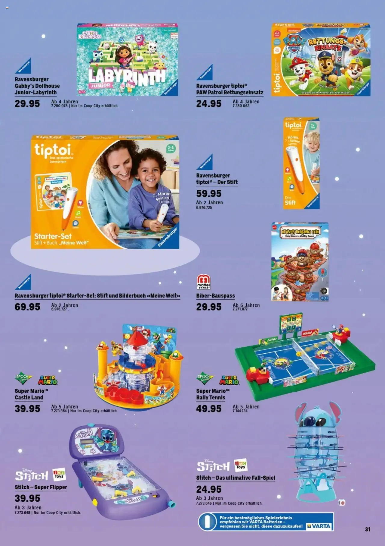 Coop City Aktionen Magische Geschenkideen von 14. Oktober bis 31. Dezember 2024 - Prospekt seite  33