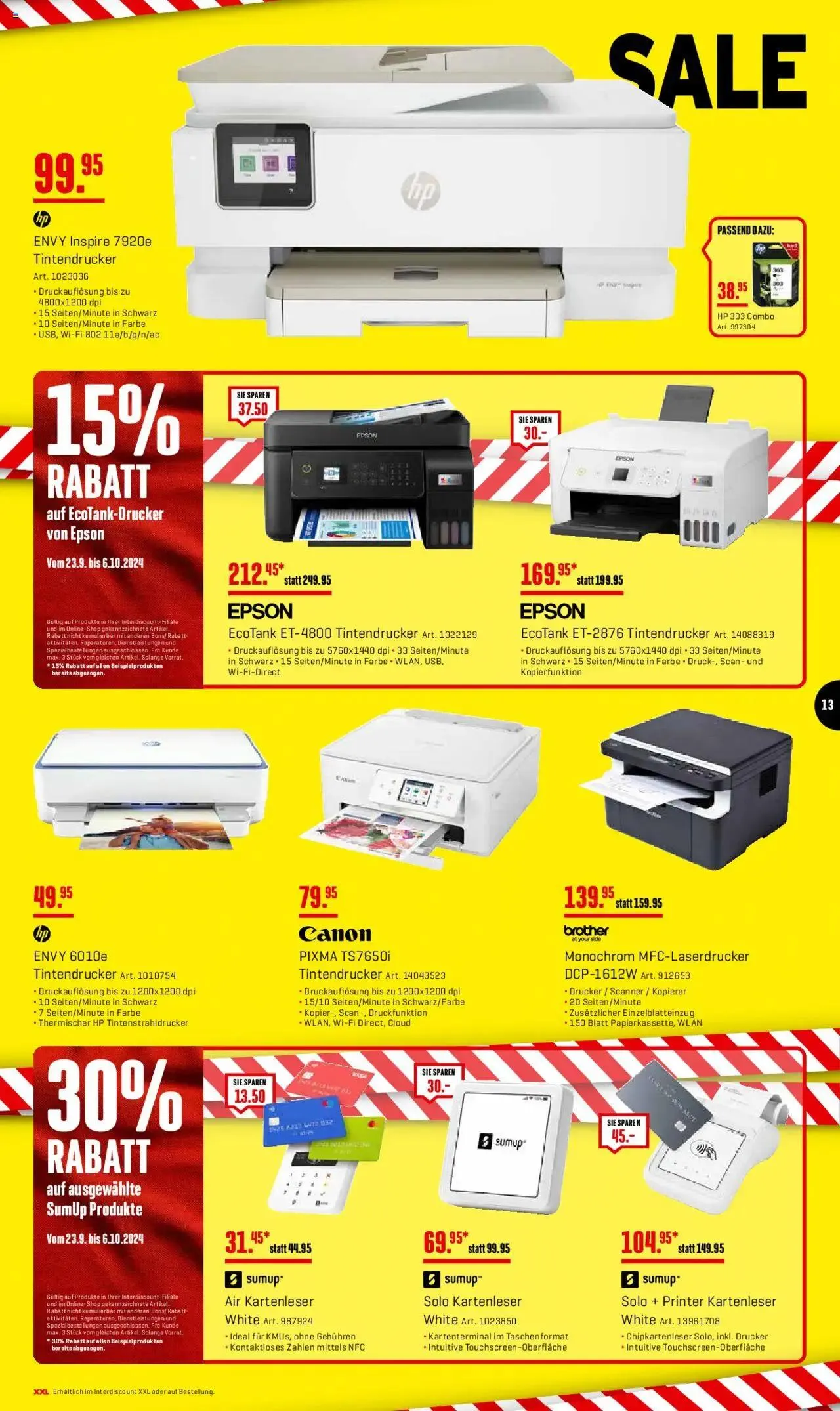 Interdiscount Aktionen FR von 23. September bis 6. Oktober 2024 - Prospekt seite  13