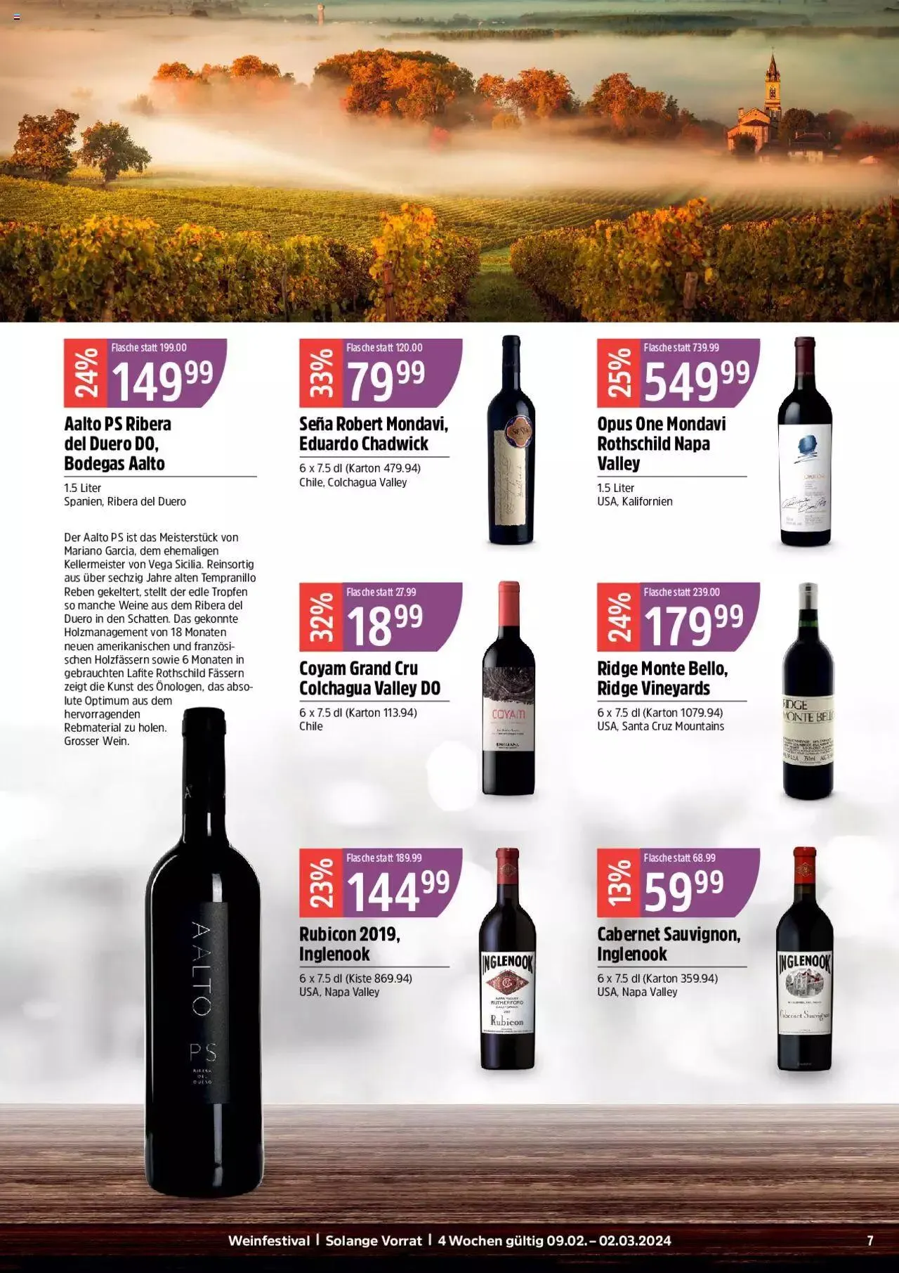 TopCC Aktionen Weinfestival von 9. Februar bis 2. März 2024 - Prospekt seite  7
