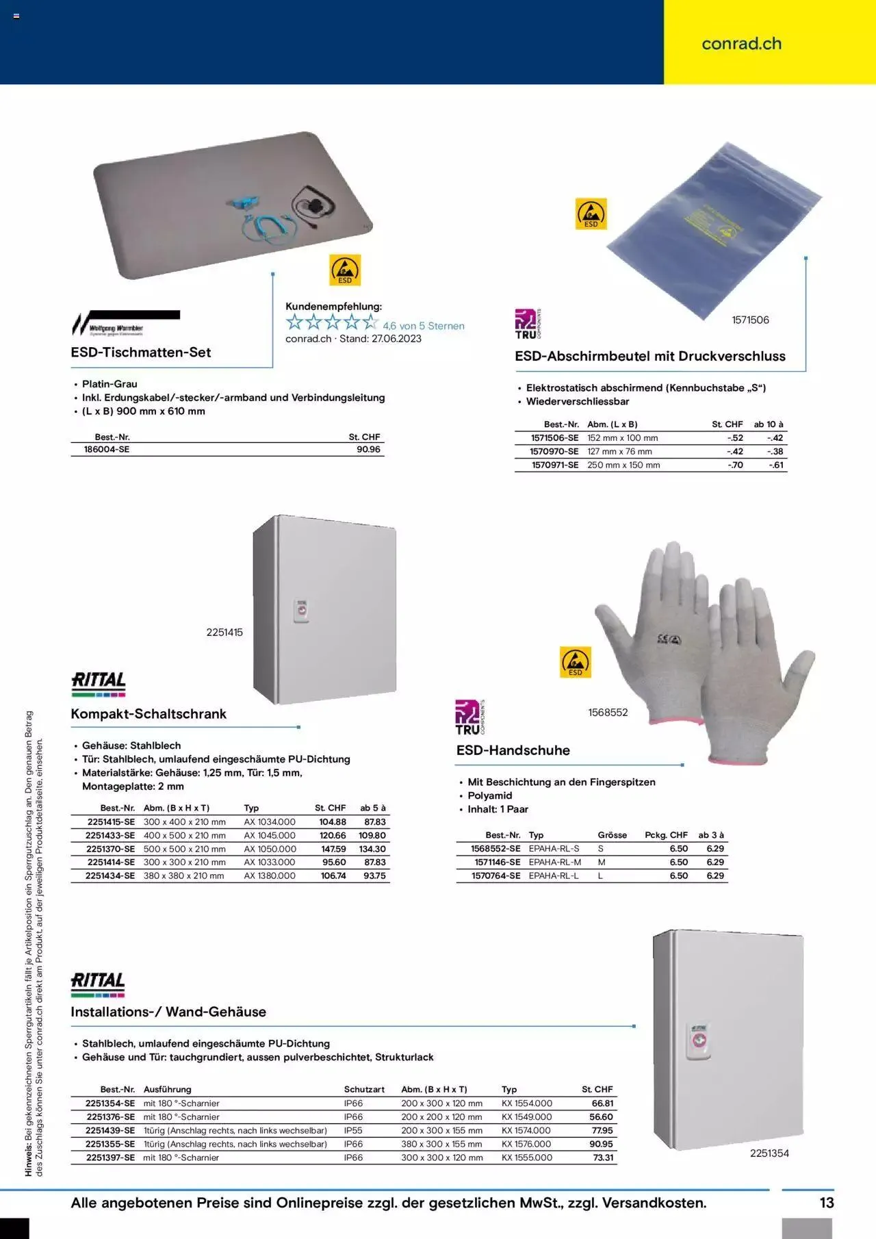 Conrad Automation und Robotik von 18. Juli bis 31. Dezember 2023 - Prospekt seite 13