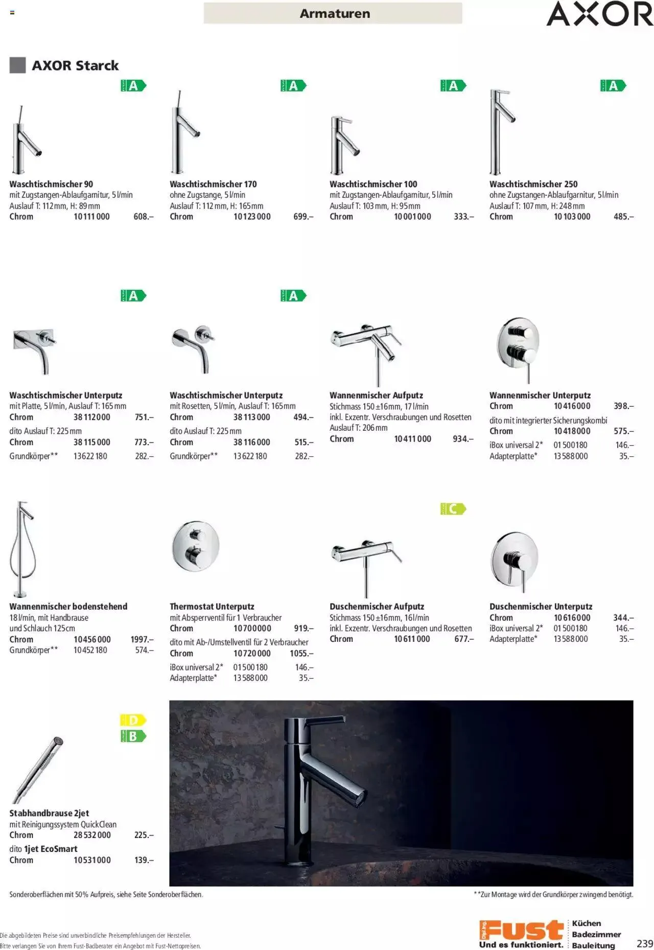 Fust Aktionen Badezimmermagazin von 17. April bis 31. Dezember 2024 - Prospekt seite  239