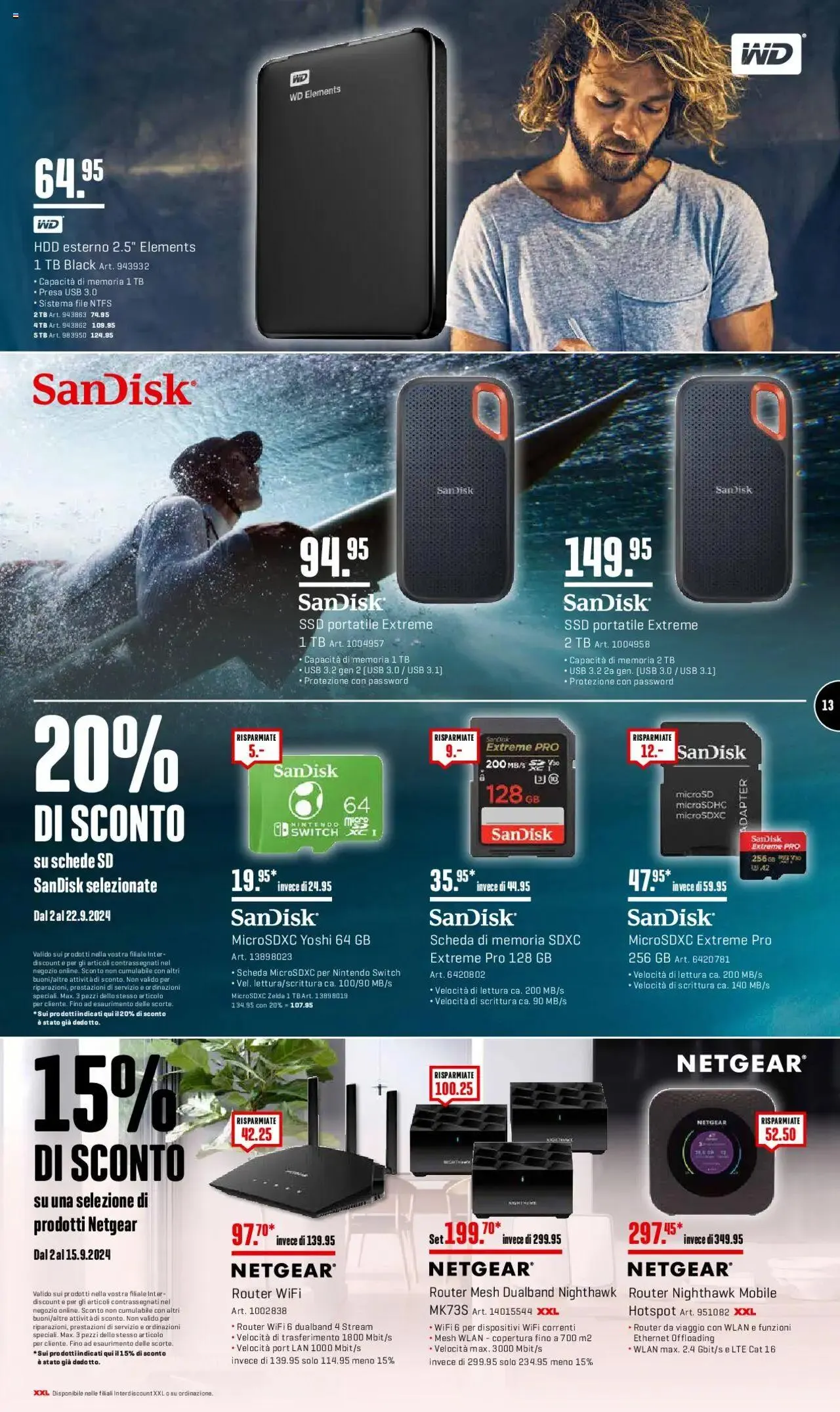 Interdiscount Prospetto von 2. September bis 22. September 2024 - Prospekt seite  13