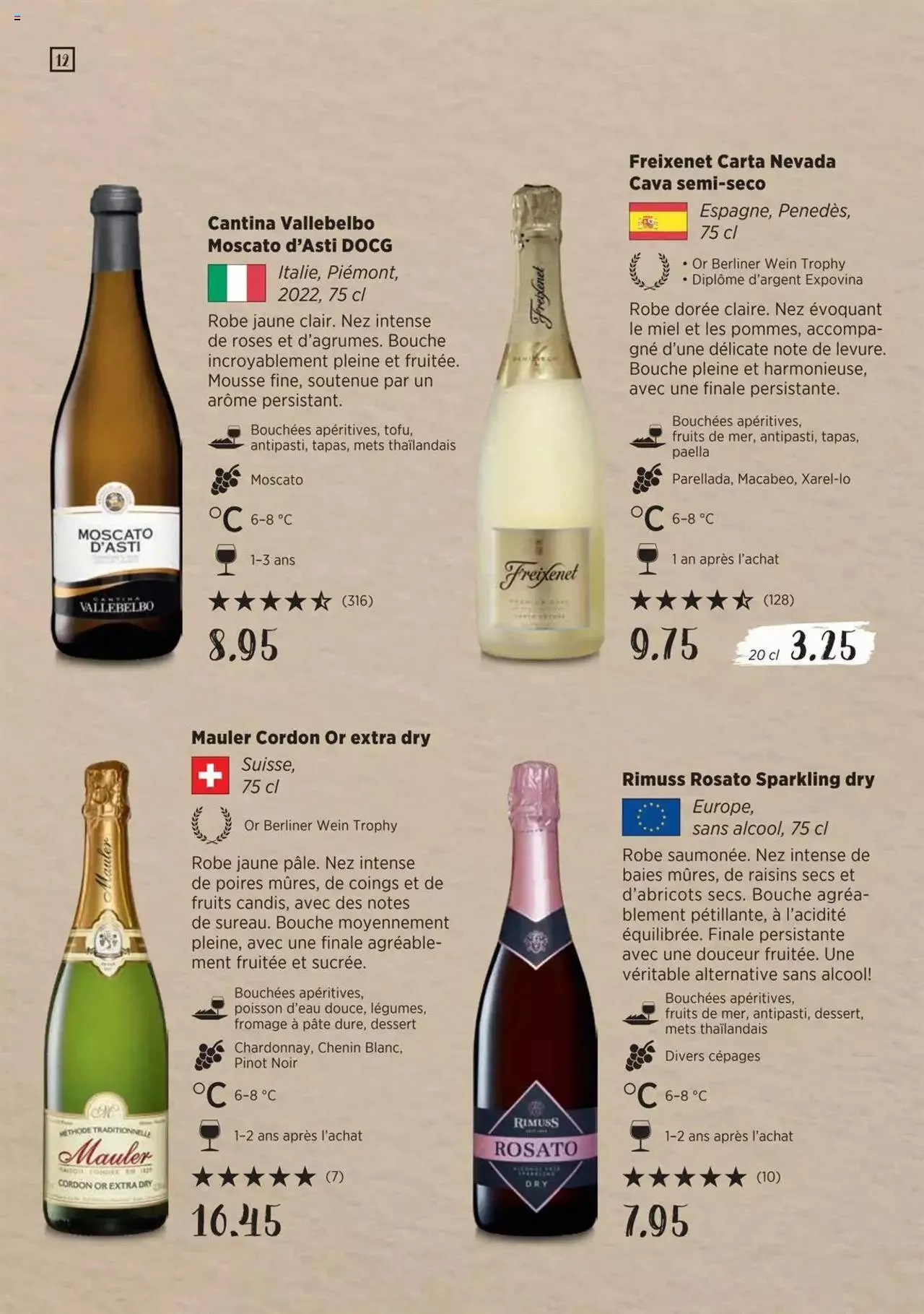 Denner Guide des vins 2023 /2024 FR von 11. September bis 31. Dezember 2024 - Prospekt seite  12