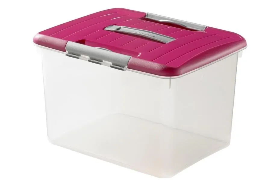 OPTIMA Box 30L mit Tragegriff flieder