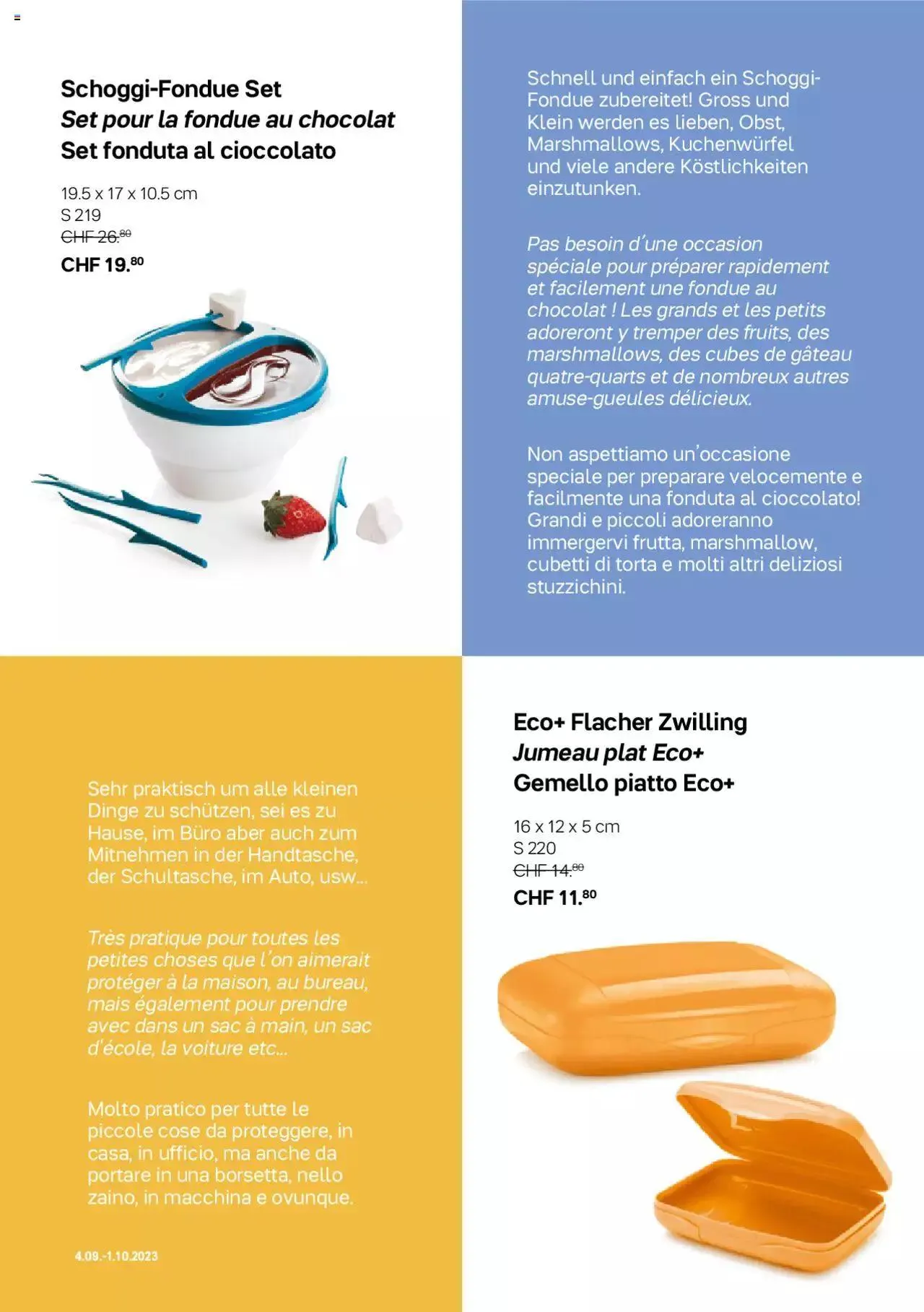 Tupperware Aktionen von 4. September bis 1. Oktober 2023 - Prospekt seite  8