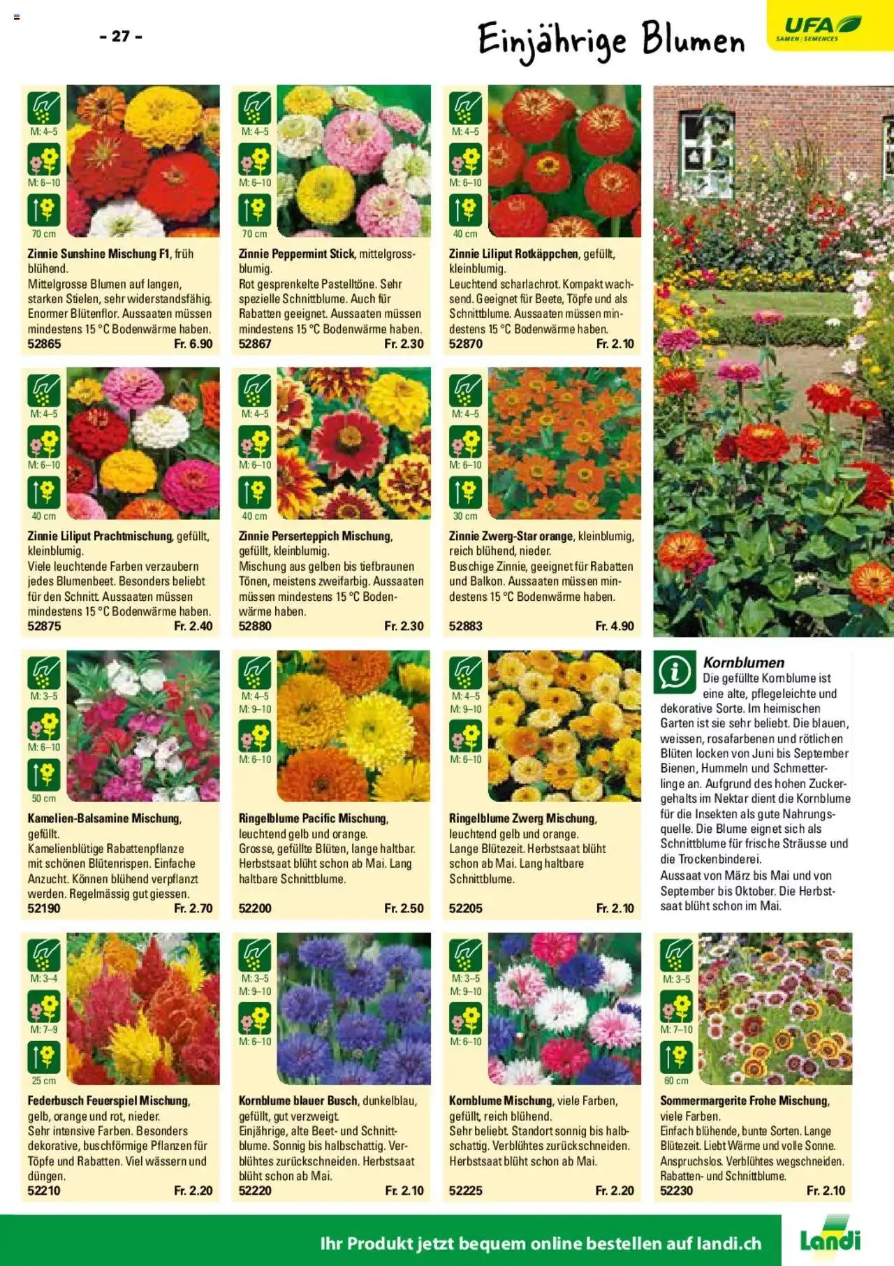 Landi Aktionen Gartensamenkatalog 2024 von 1. Januar bis 31. Dezember 2024 - Prospekt seite  25