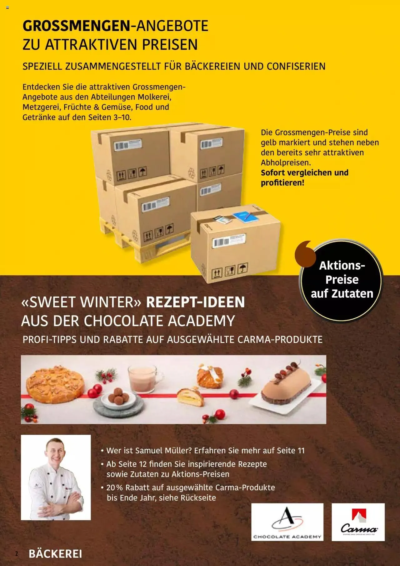Prodega Aktionen Bäckerei von 4. Dezember bis 9. Dezember 2023 - Prospekt seite 2