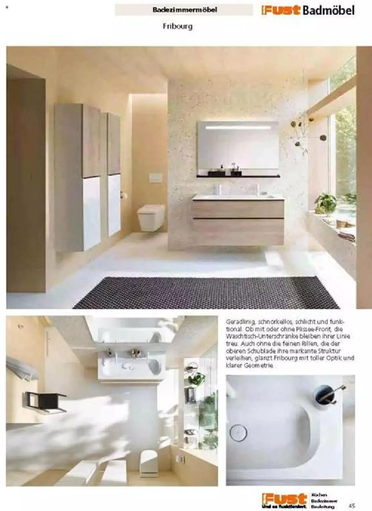 Fust Badezimmermagazin von 17. April bis 31. Dezember 2023 - Prospekt seite  45