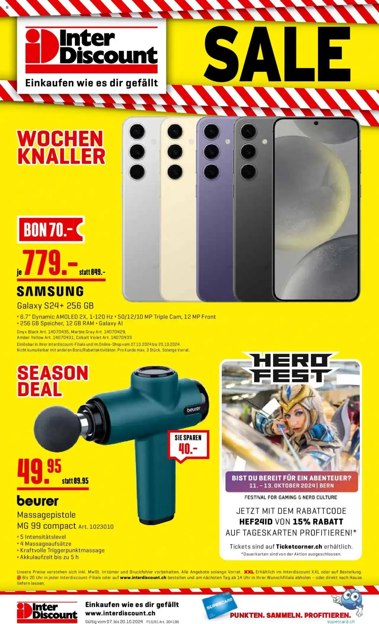 Interdiscount Aktionen von 7. Oktober bis 20. Oktober 2024 - Prospekt seite  24