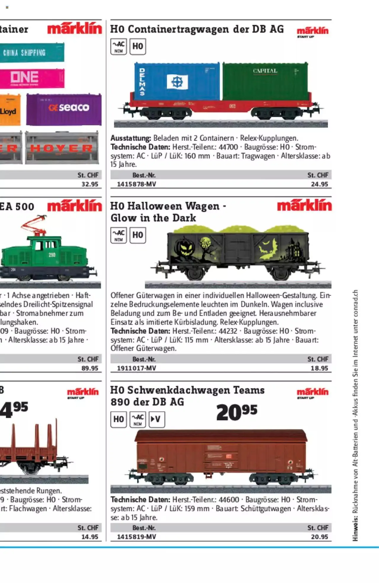 Conrad - Modellbahn Katalog 2022/23 von 5. September bis 31. Dezember 2023 - Prospekt seite  20
