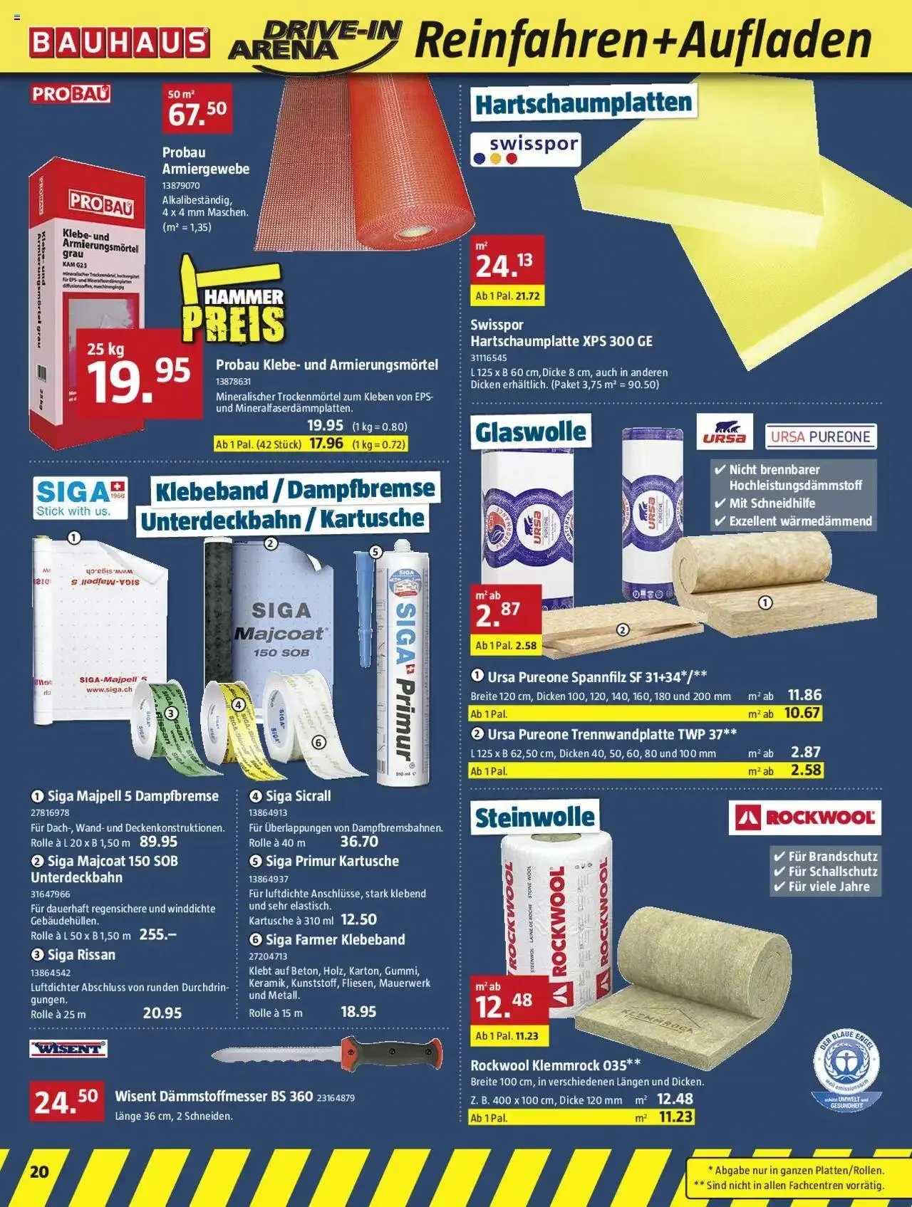 Bauhaus Aktionen von 30. September bis 27. Oktober 2024 - Prospekt seite  20