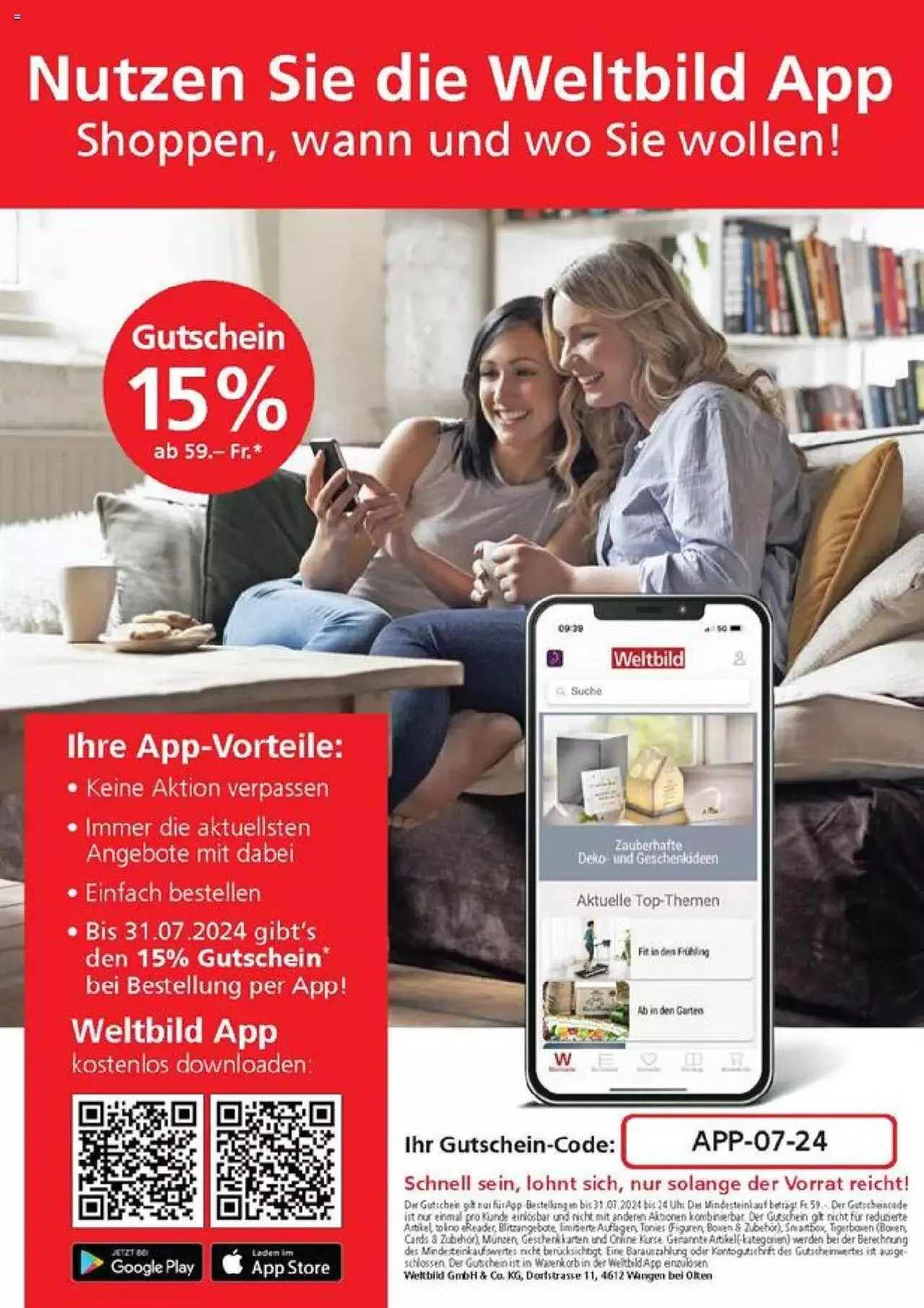 Weltbild Aktionen von 1. Juli bis 31. Juli 2024 - Prospekt seite  182