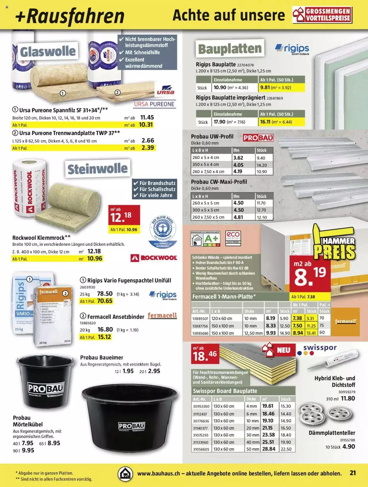 Bauhaus Aktionen von 27. November bis 31. Dezember 2023 - Prospekt seite 21