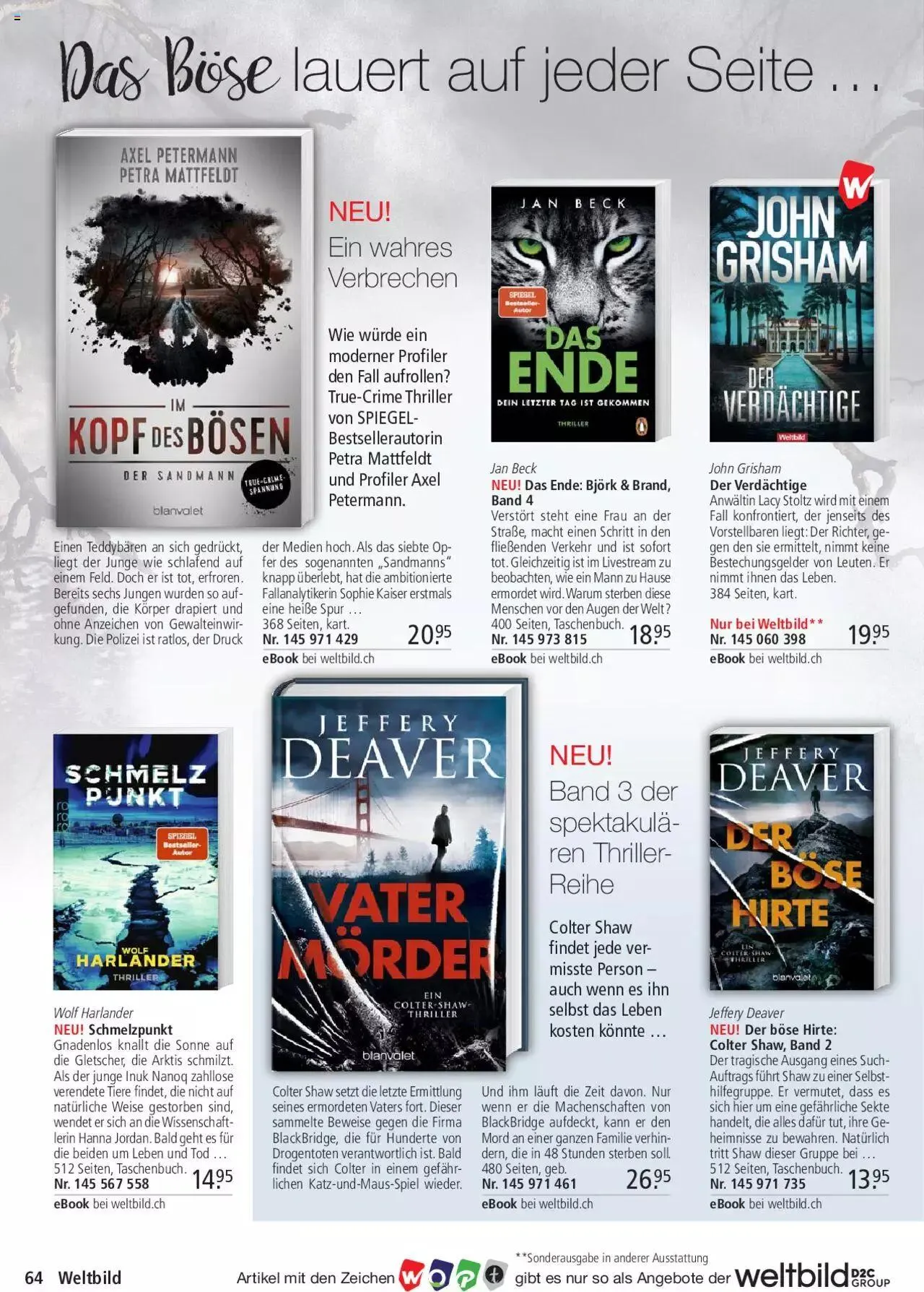 Weltbild Aktionen von 1. Juli bis 31. Juli 2023 - Prospekt seite  64