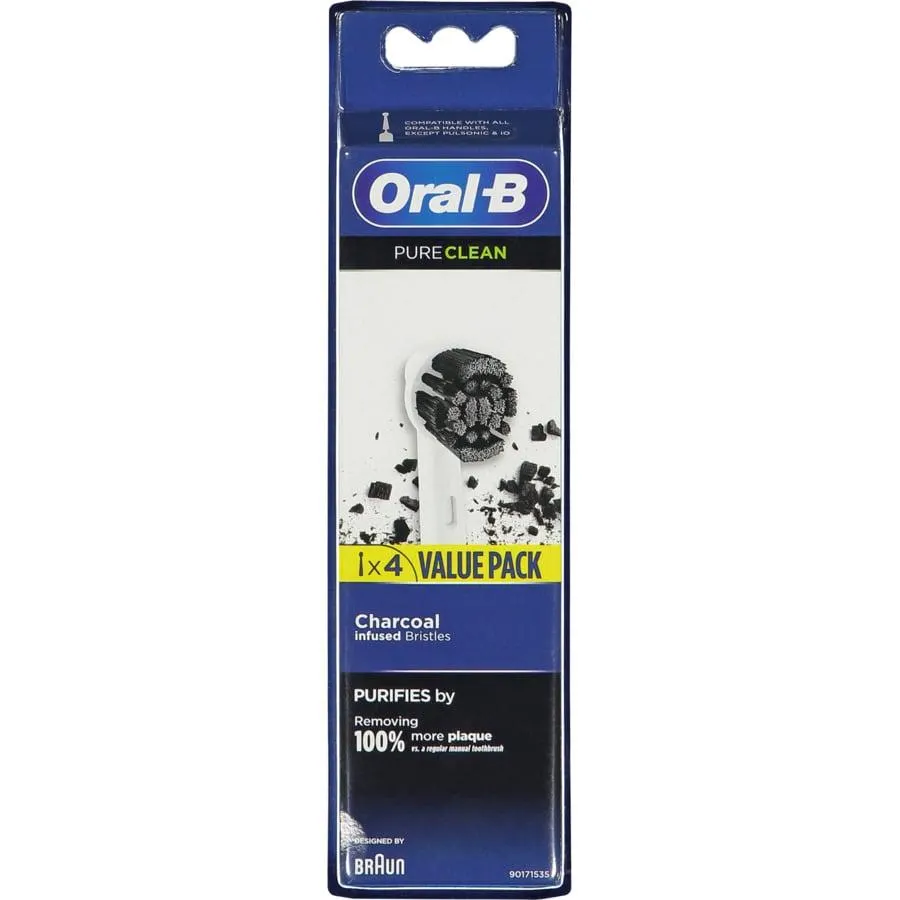 Oral B Aufsteckbürste Charcoal 4 Stück