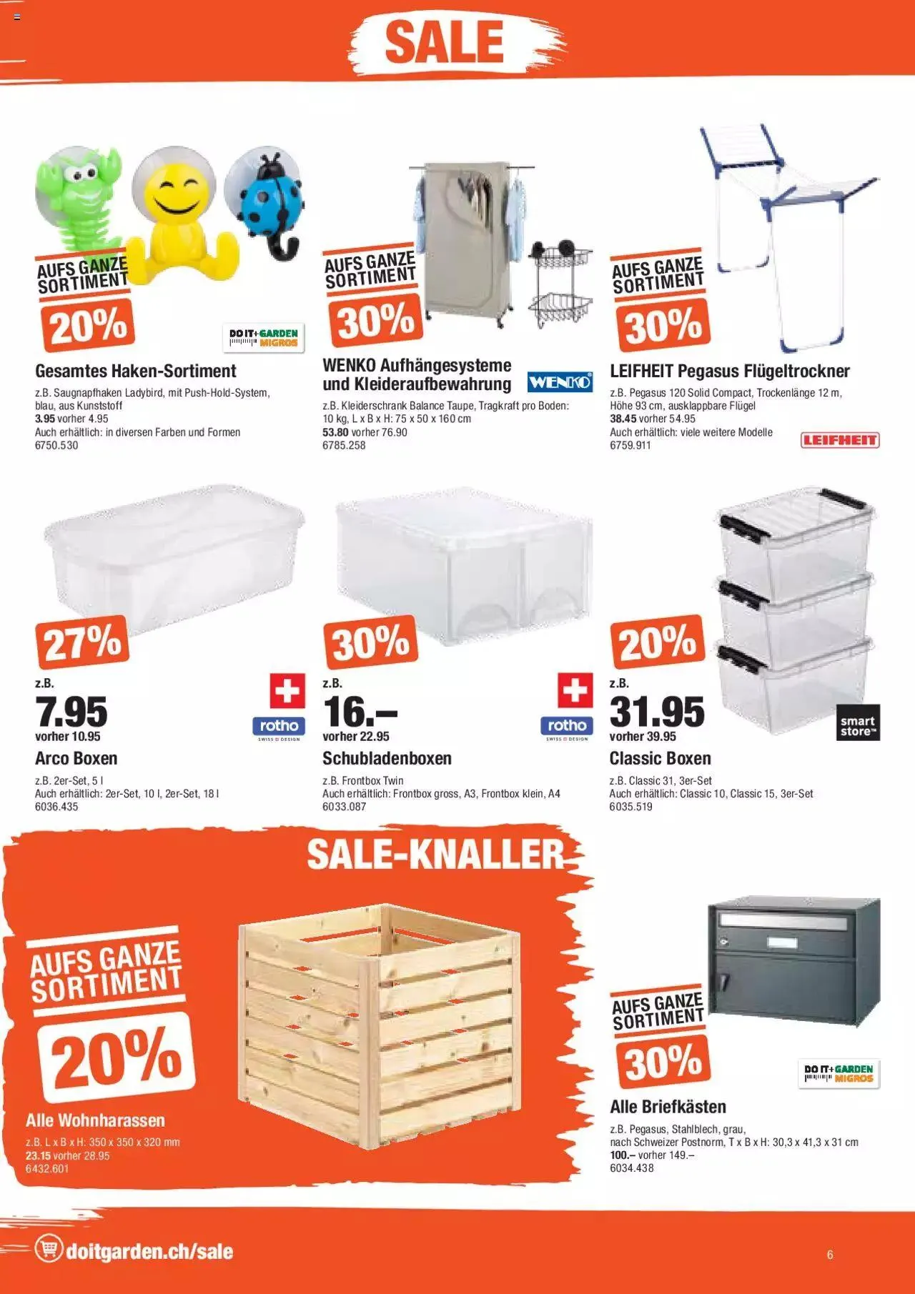 DO IT+GARDEN MIGROS Aktionen von 9. Januar bis 22. Januar 2024 - Prospekt seite  6