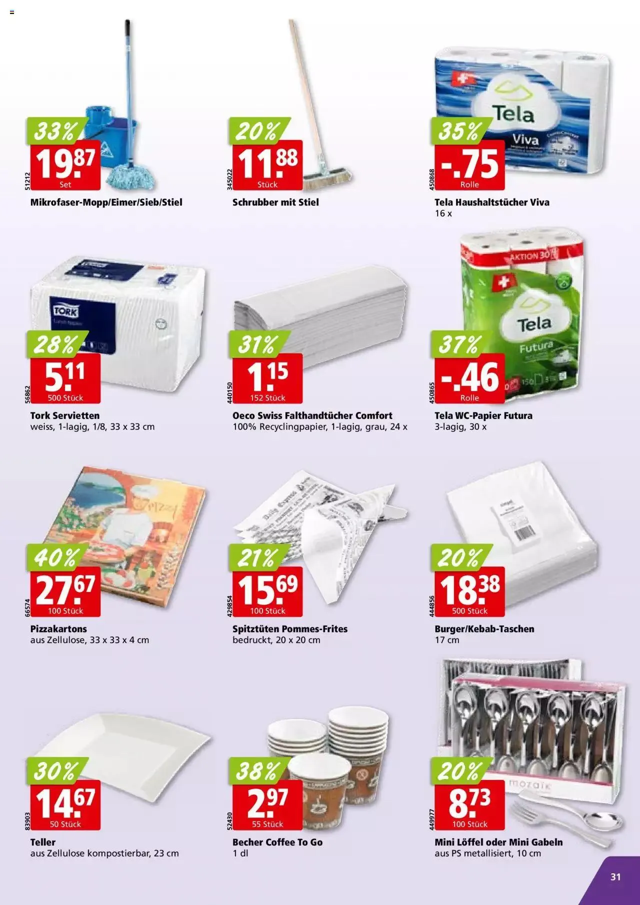 Aligro Aktionen für Businesskunden - Chavannes, Matran, Genf, Sitten von 4. Dezember bis 9. Dezember 2023 - Prospekt seite 31