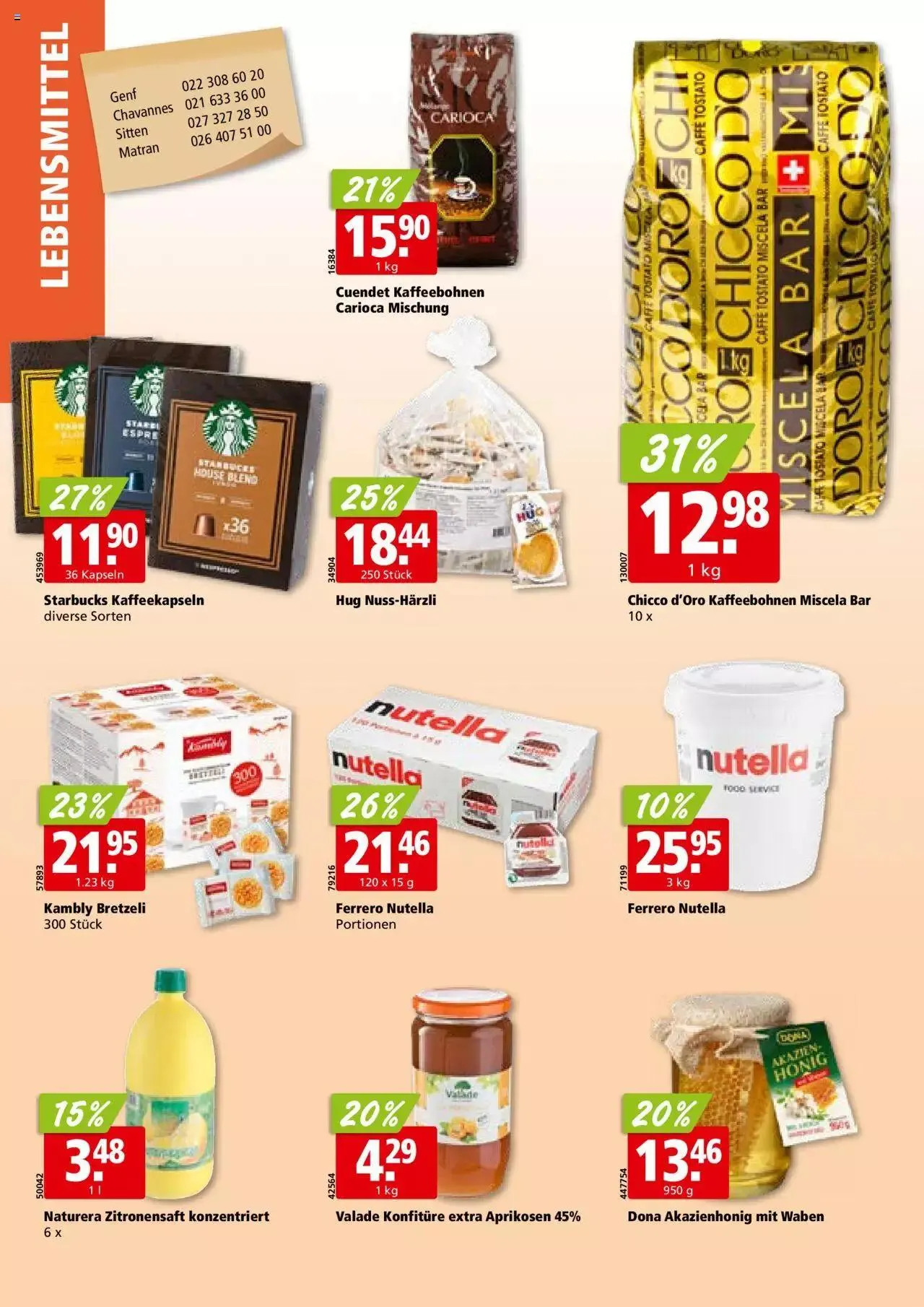 Aligro Aktionen für Businesskunden - Chavannes, Matran, Genf, Sitten von 4. Dezember bis 9. Dezember 2023 - Prospekt seite 18