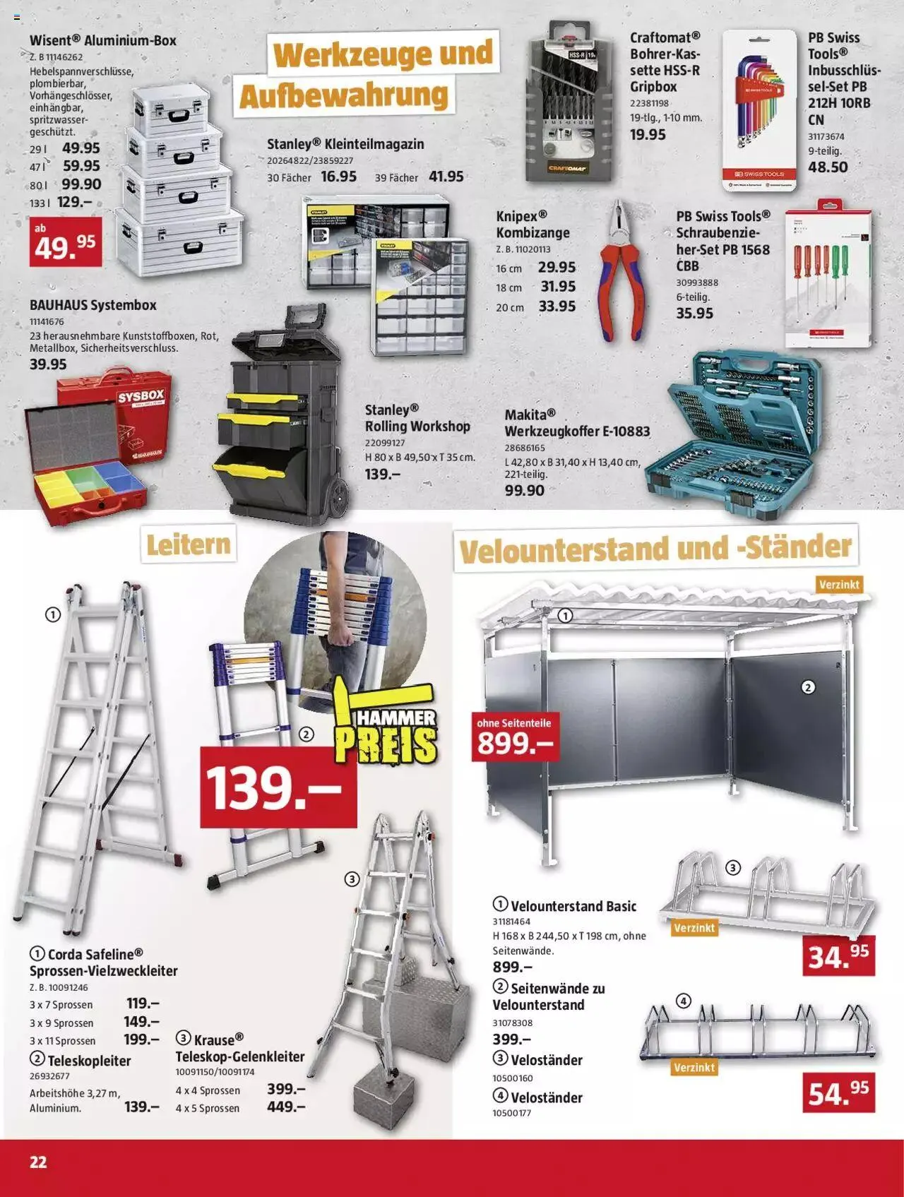 Bauhaus Aktionen von 2. Oktober bis 29. Oktober 2023 - Prospekt seite  22