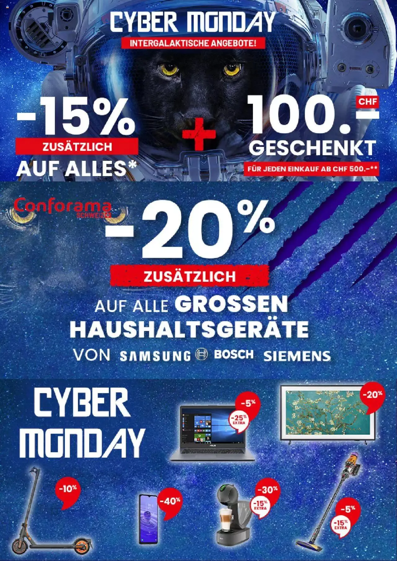 Conforama Cyber Monday von 27. November bis 27. November 2023 - Prospekt seite 1