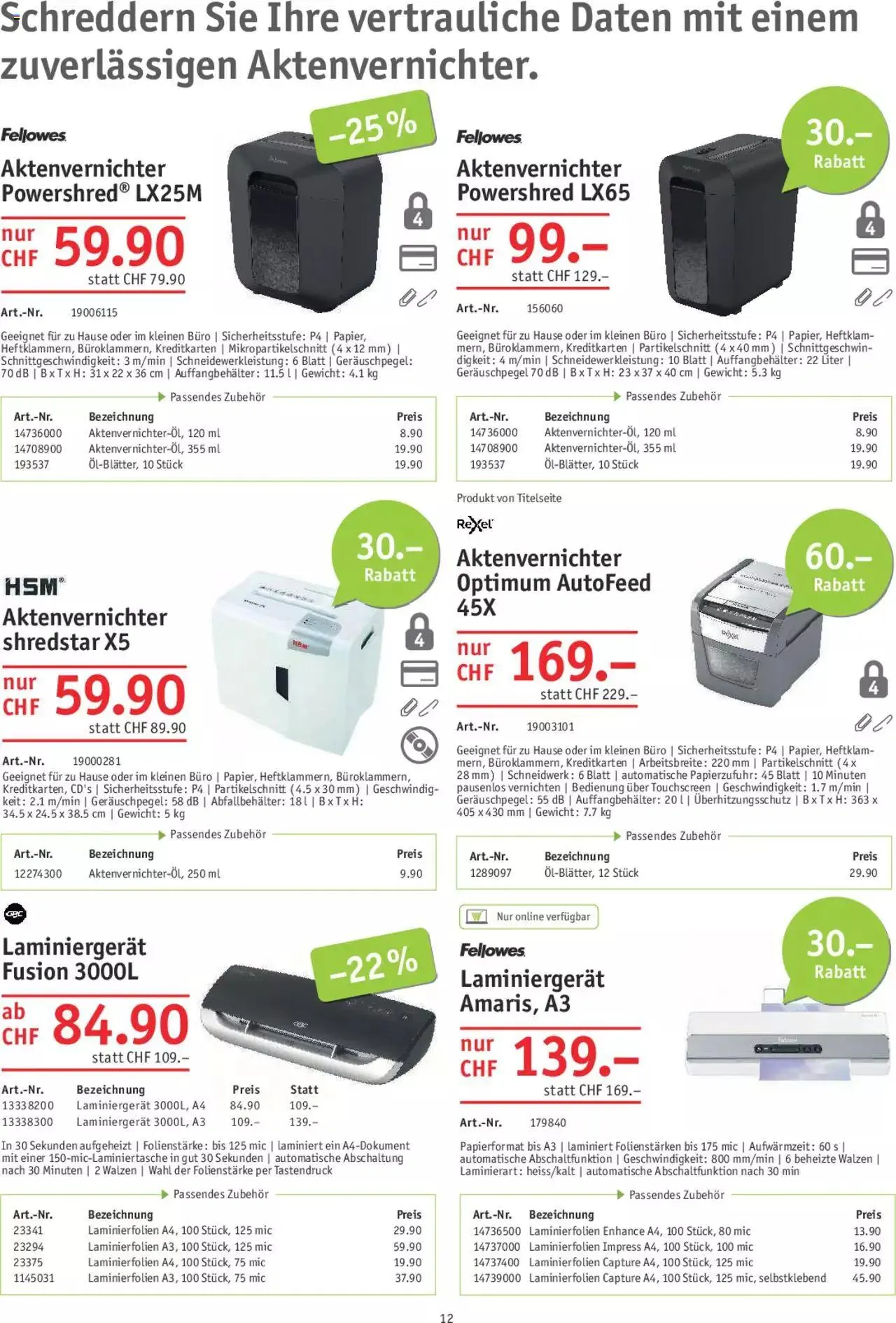 Office World Aktionen von 24. August bis 27. September 2023 - Prospekt seite 12