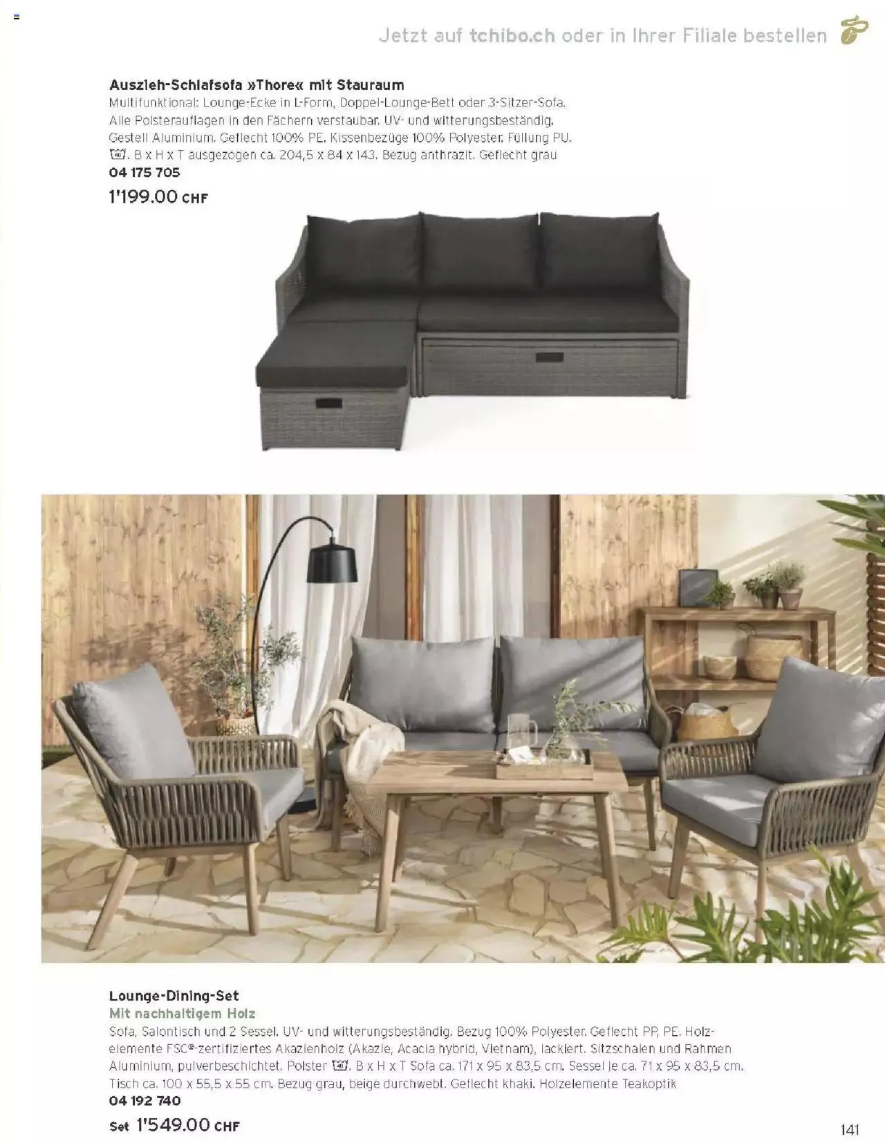 Tchibo Aktionen von 15. März bis 31. Dezember 2024 - Prospekt seite 141