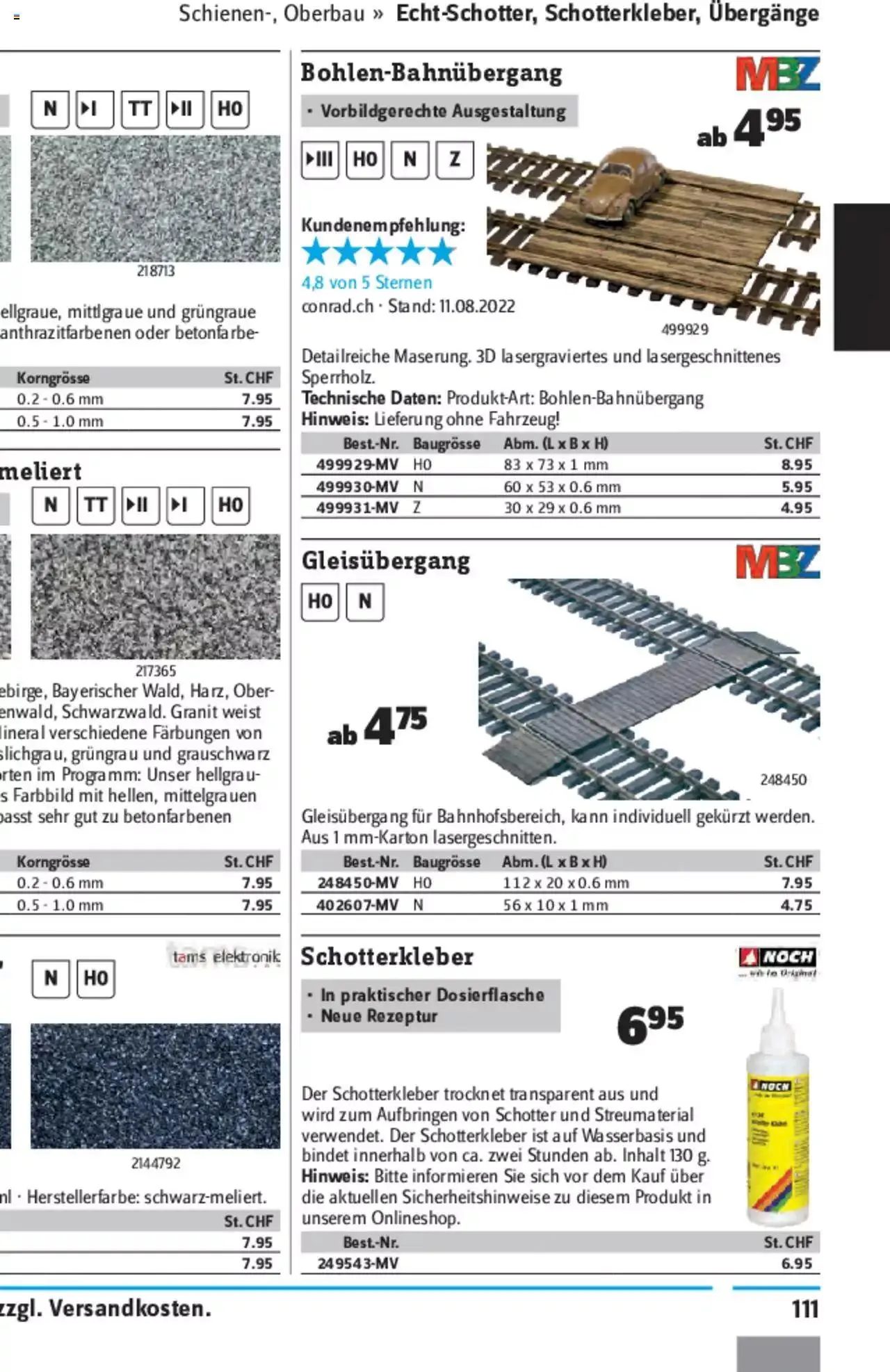 Conrad - Modellbahn Katalog 2022/23 von 5. September bis 31. Dezember 2023 - Prospekt seite  226