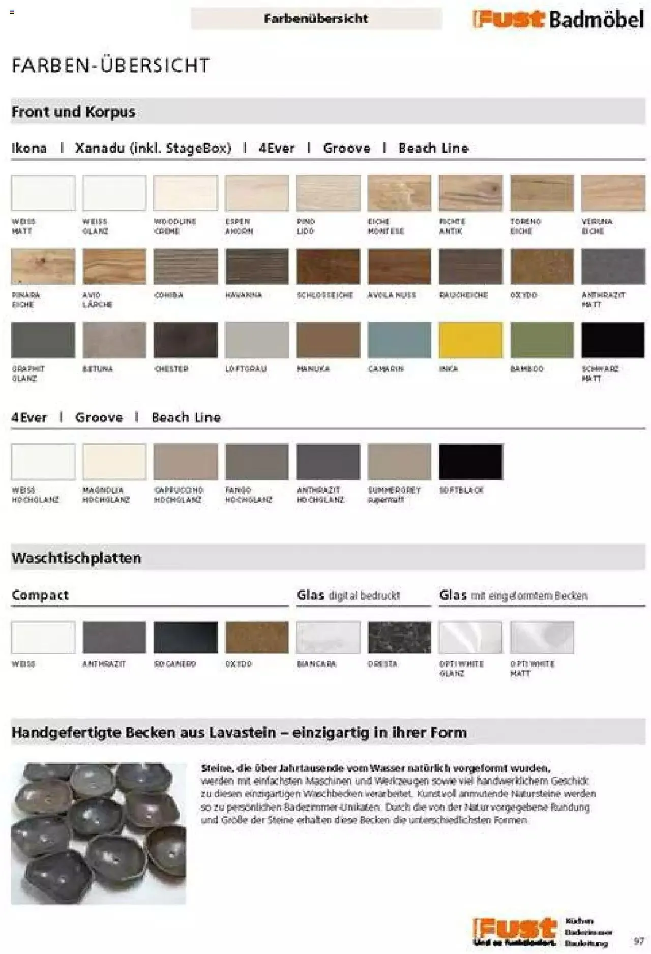Fust Badezimmermagazin von 17. April bis 31. Dezember 2023 - Prospekt seite 97