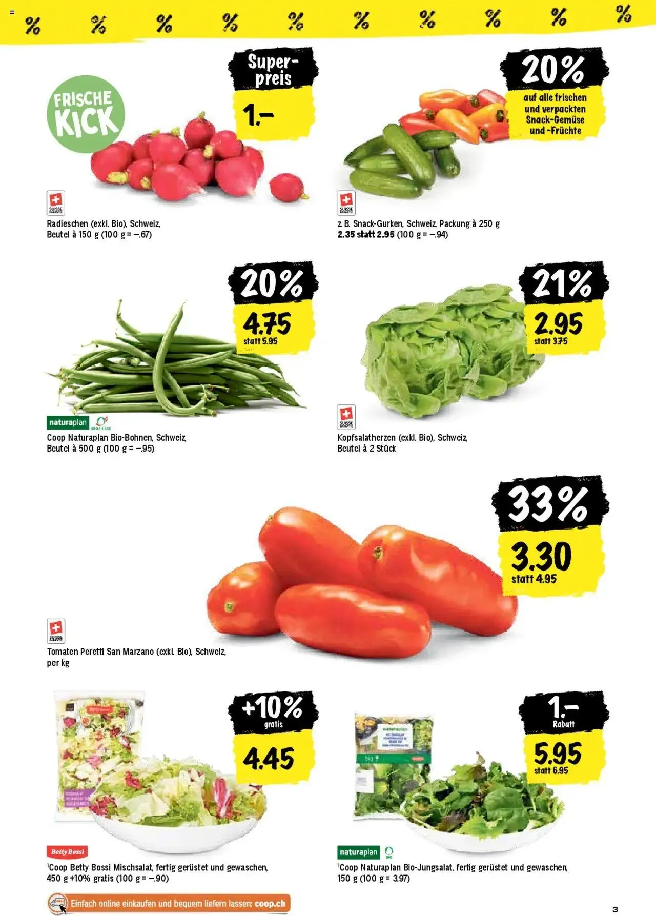 Coop Aktionen von 6. August bis 11. August 2024 - Prospekt seite 3