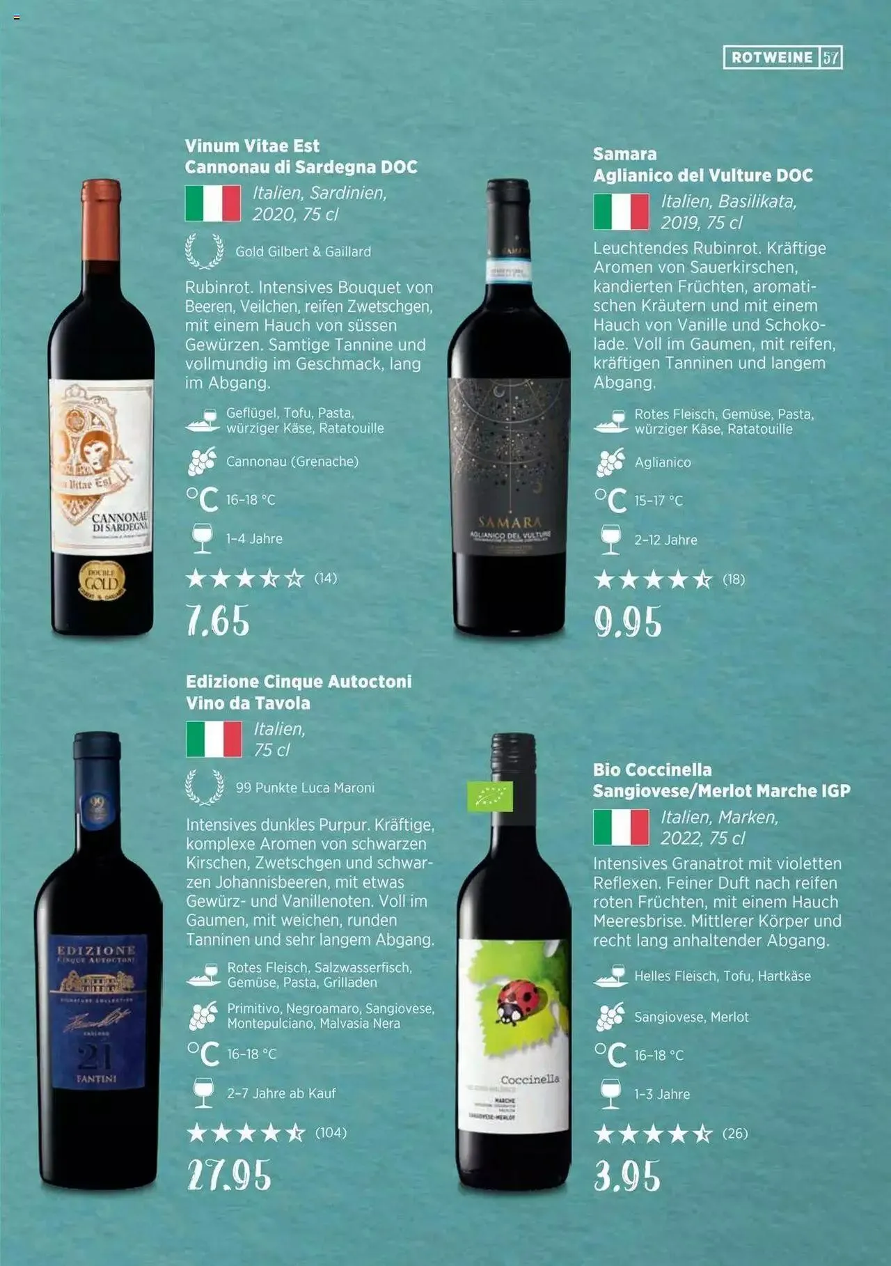 Denner Wine Guide 2023/2024 DE von 11. September bis 31. Dezember 2023 - Prospekt seite 56